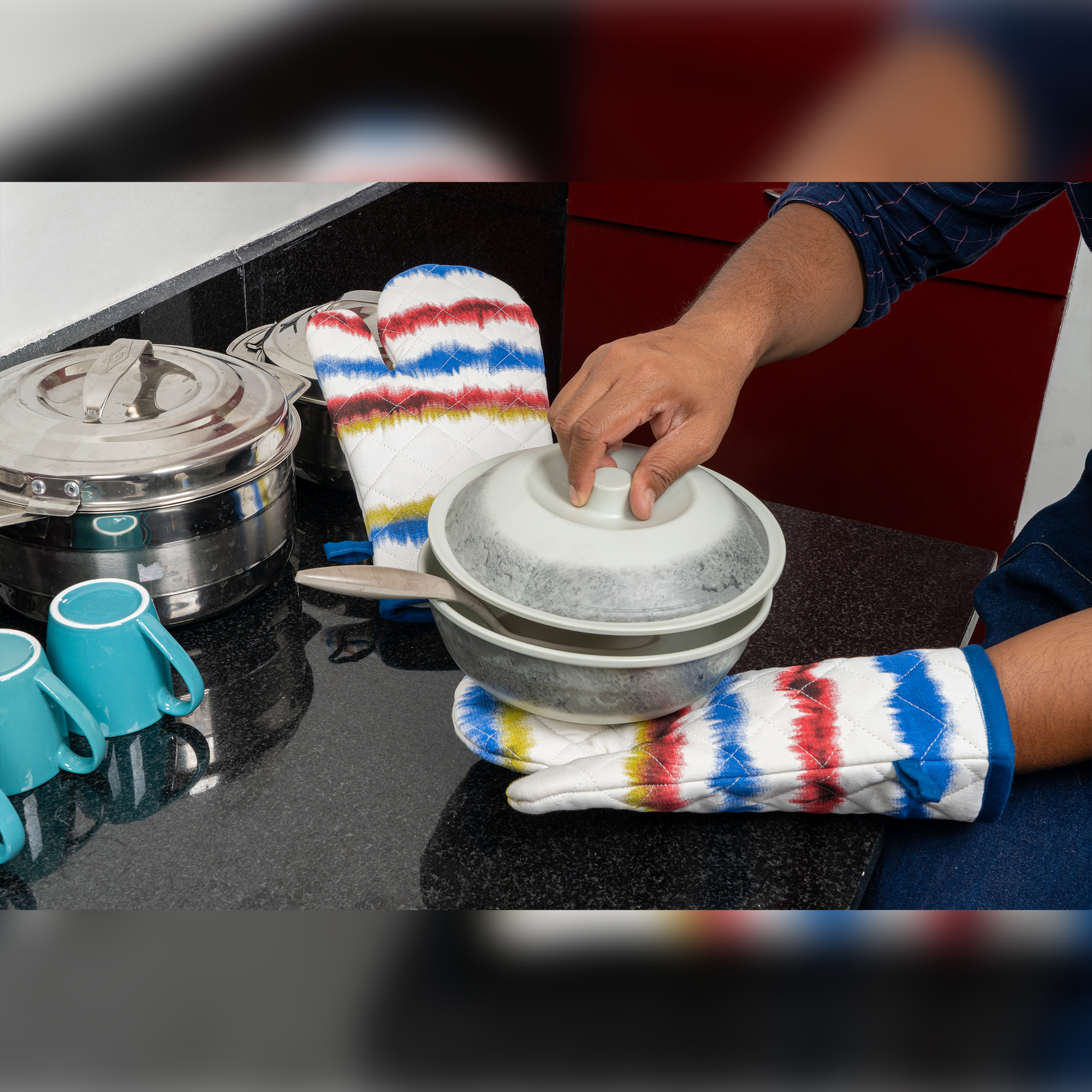 Tempest Printed Gloves-(Set/2)