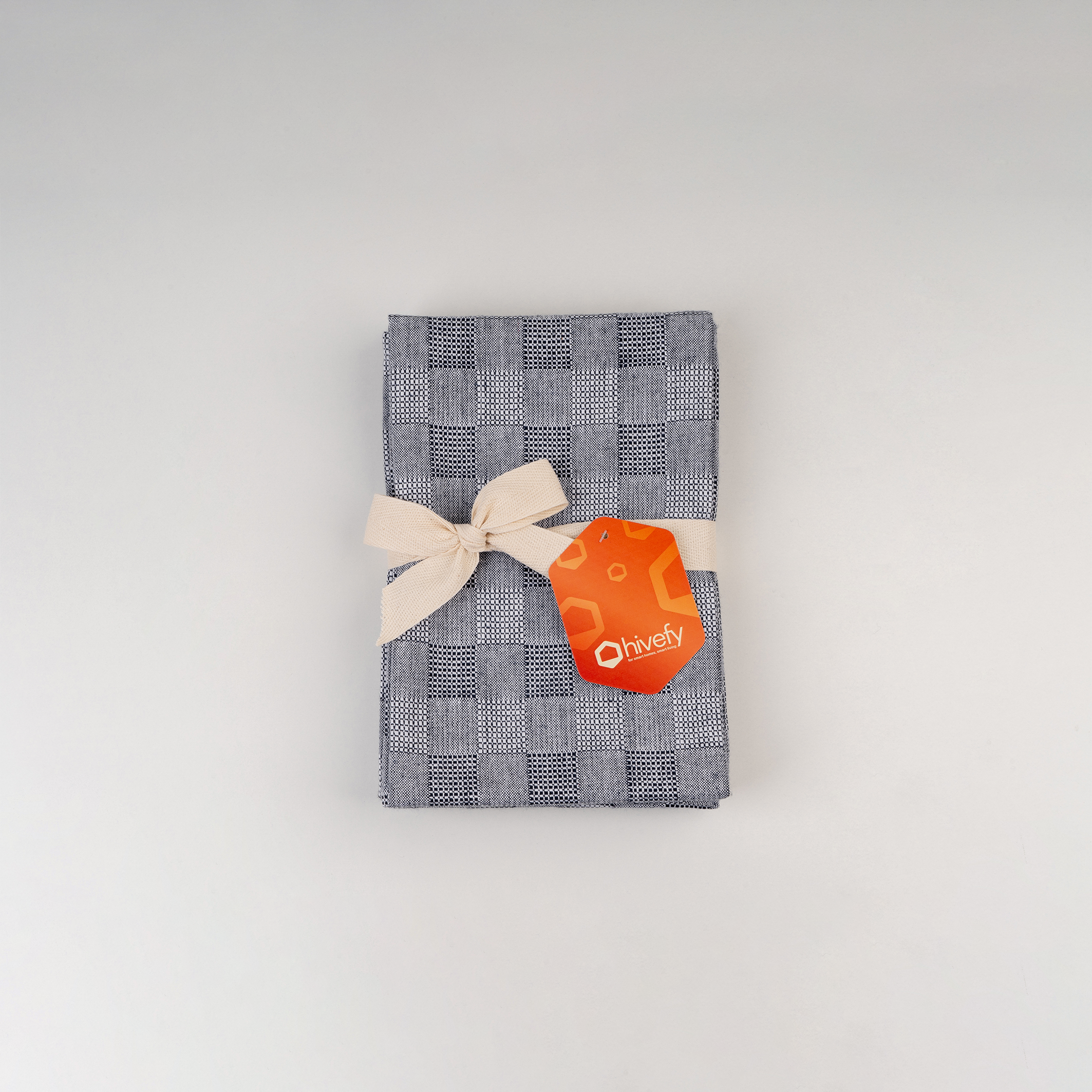 Dove grey Dobby Kitchen Towels-(Set/3)