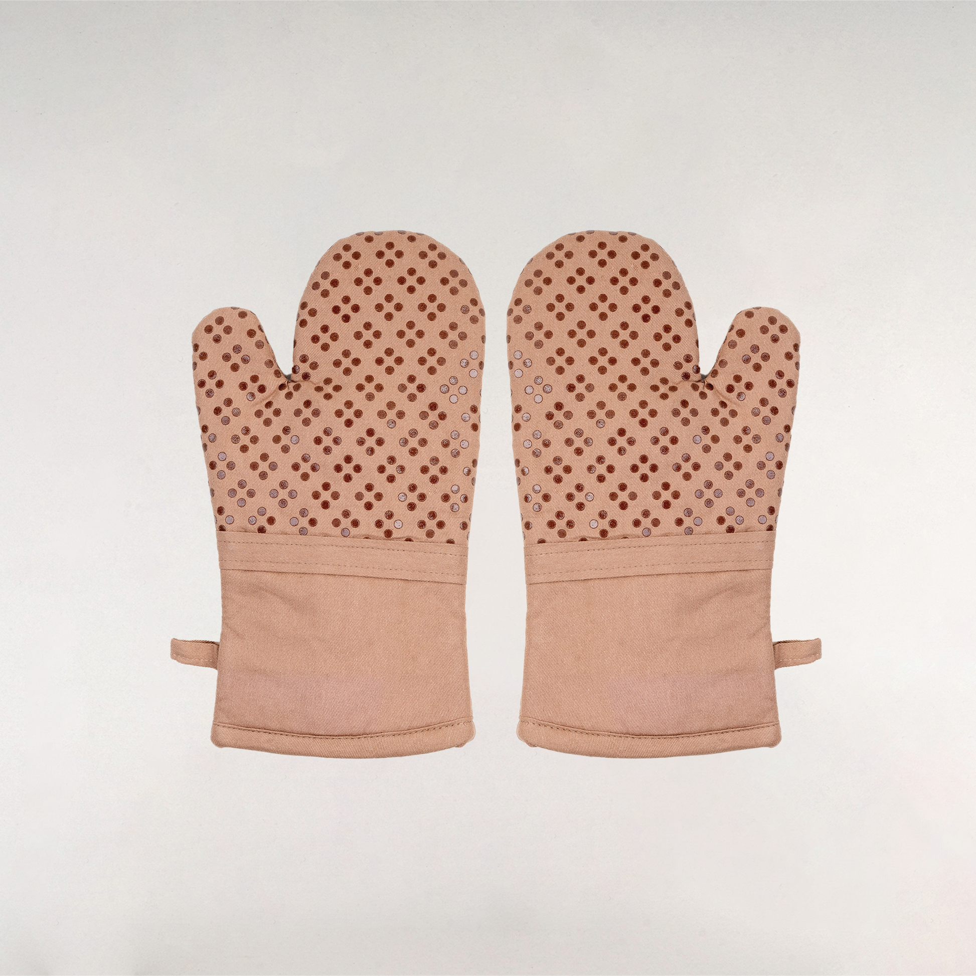 Terracota Silica Coated Anti Skid Gloves-(Set/2)
