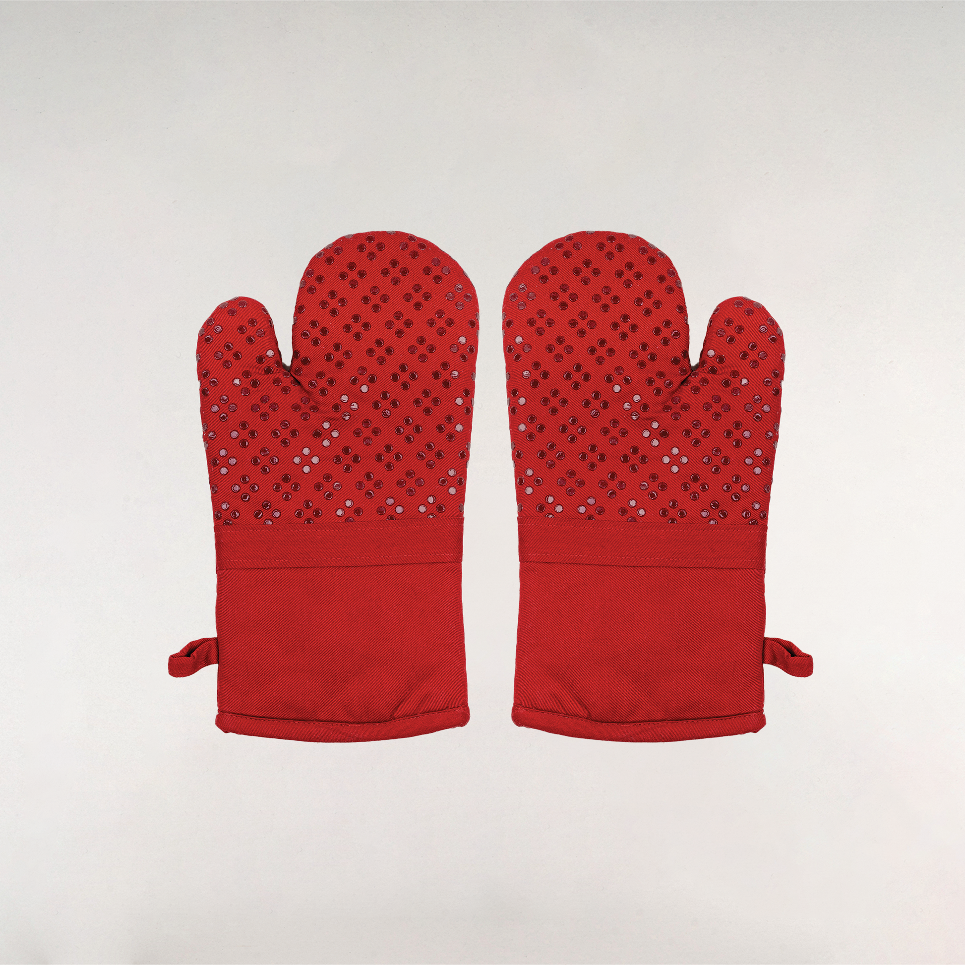 Turkey Red Silica Coated Anti Skid Gloves-(Set/2)