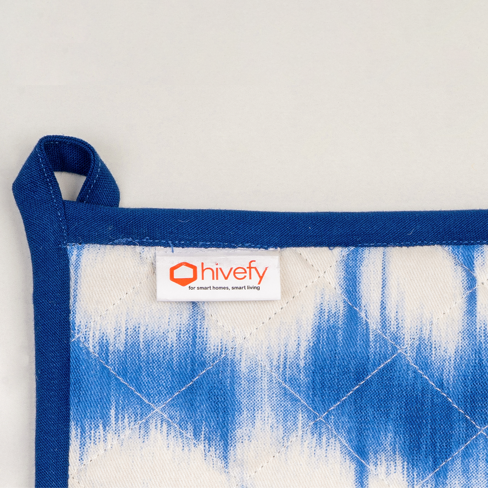 Waves Printed Potholder-(Set/2)