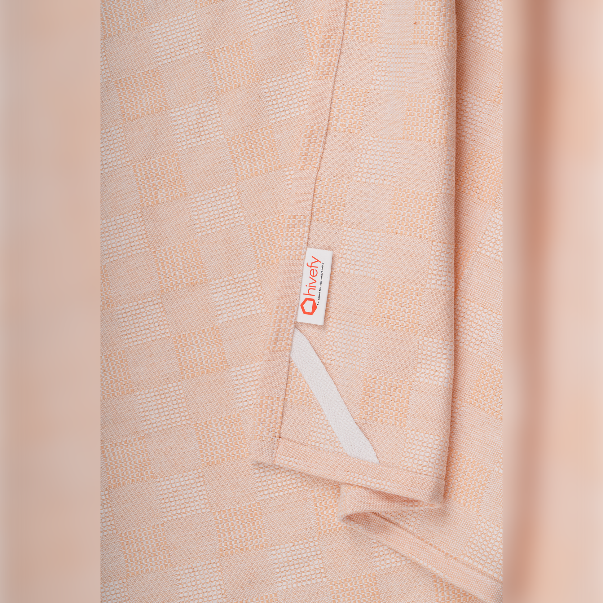 Peach Dobby Kitchen Towels-(set/3)