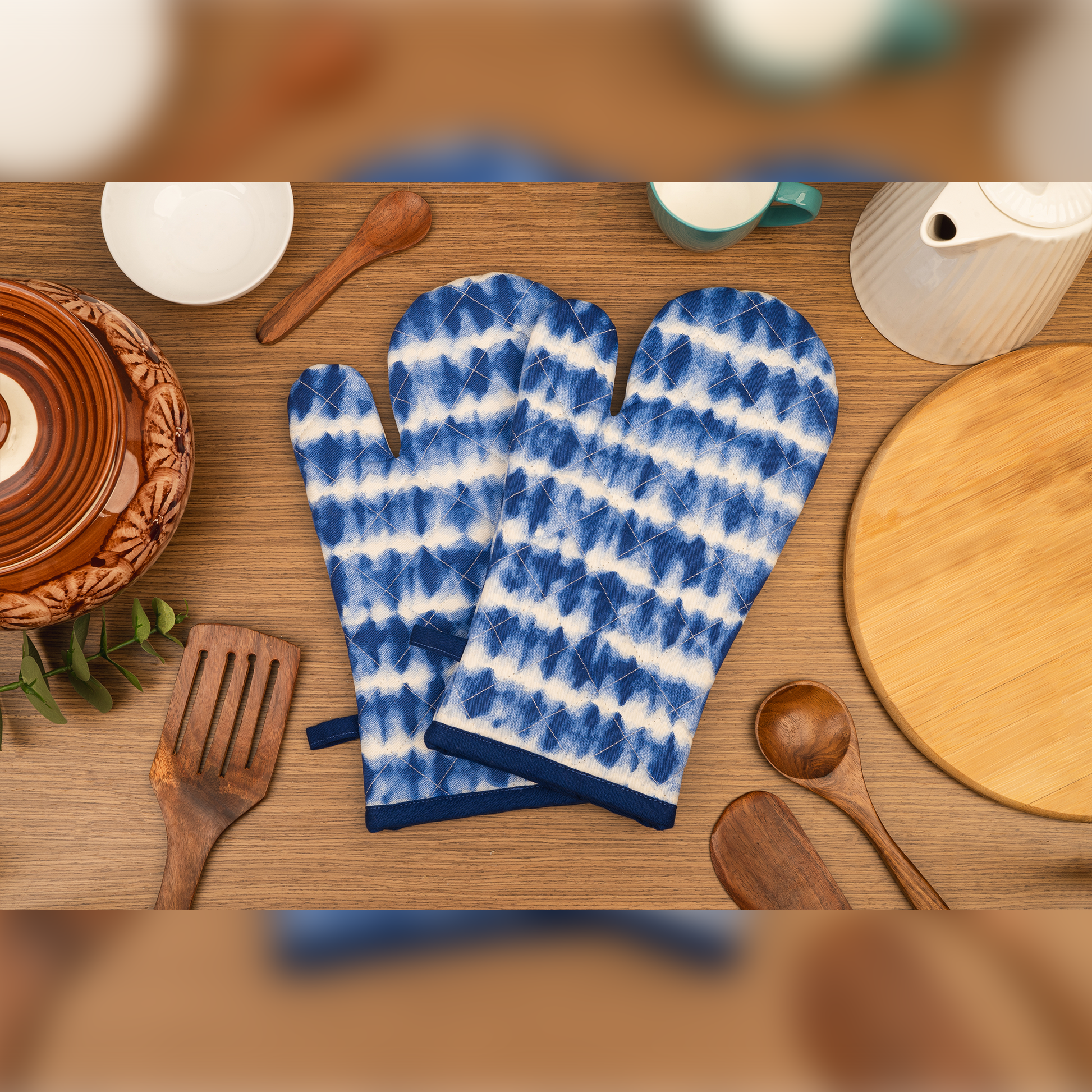 Iceberg Printed Gloves-(Set/2)