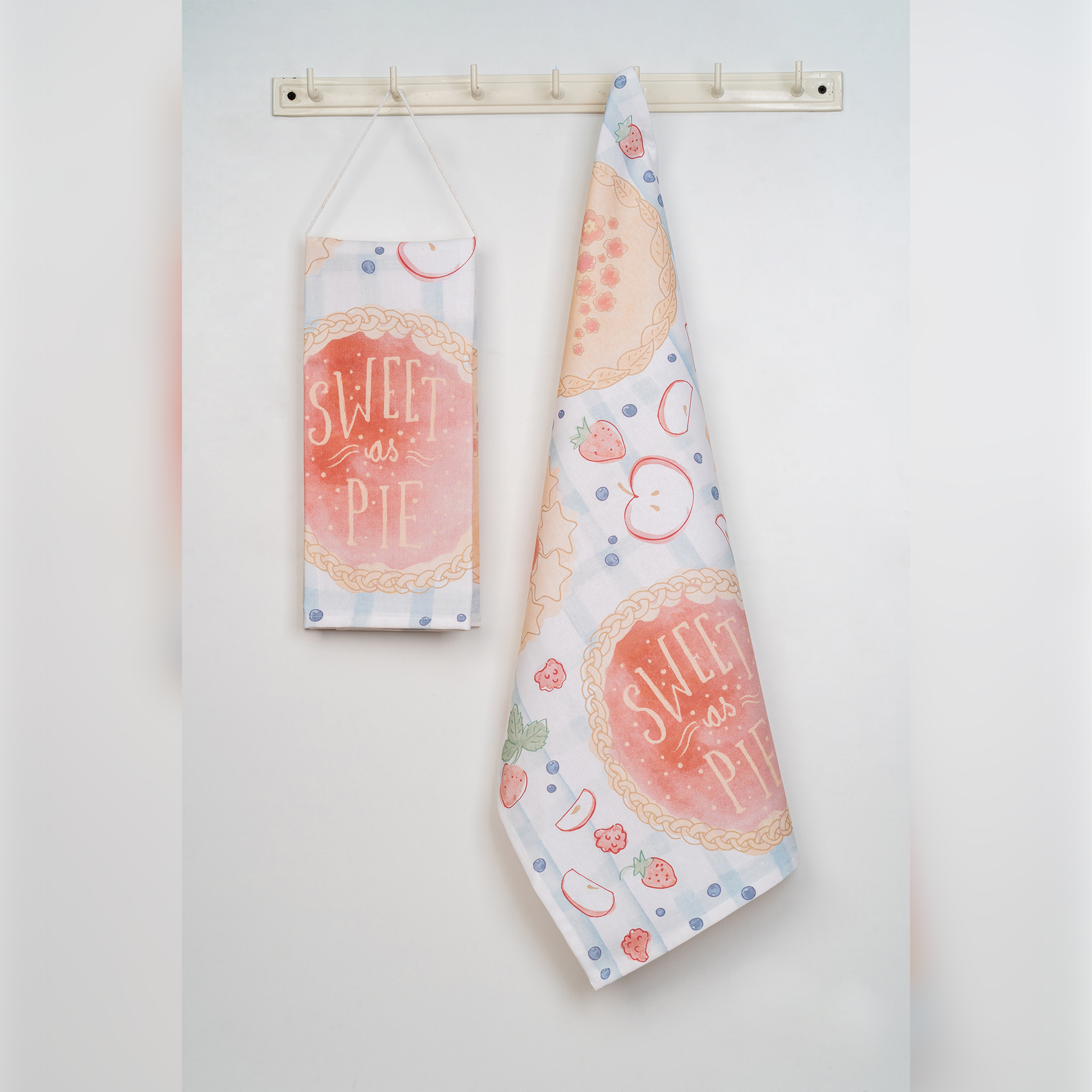 Sweet As Pie Digital Printed Kitchen Towel-(Set/2)