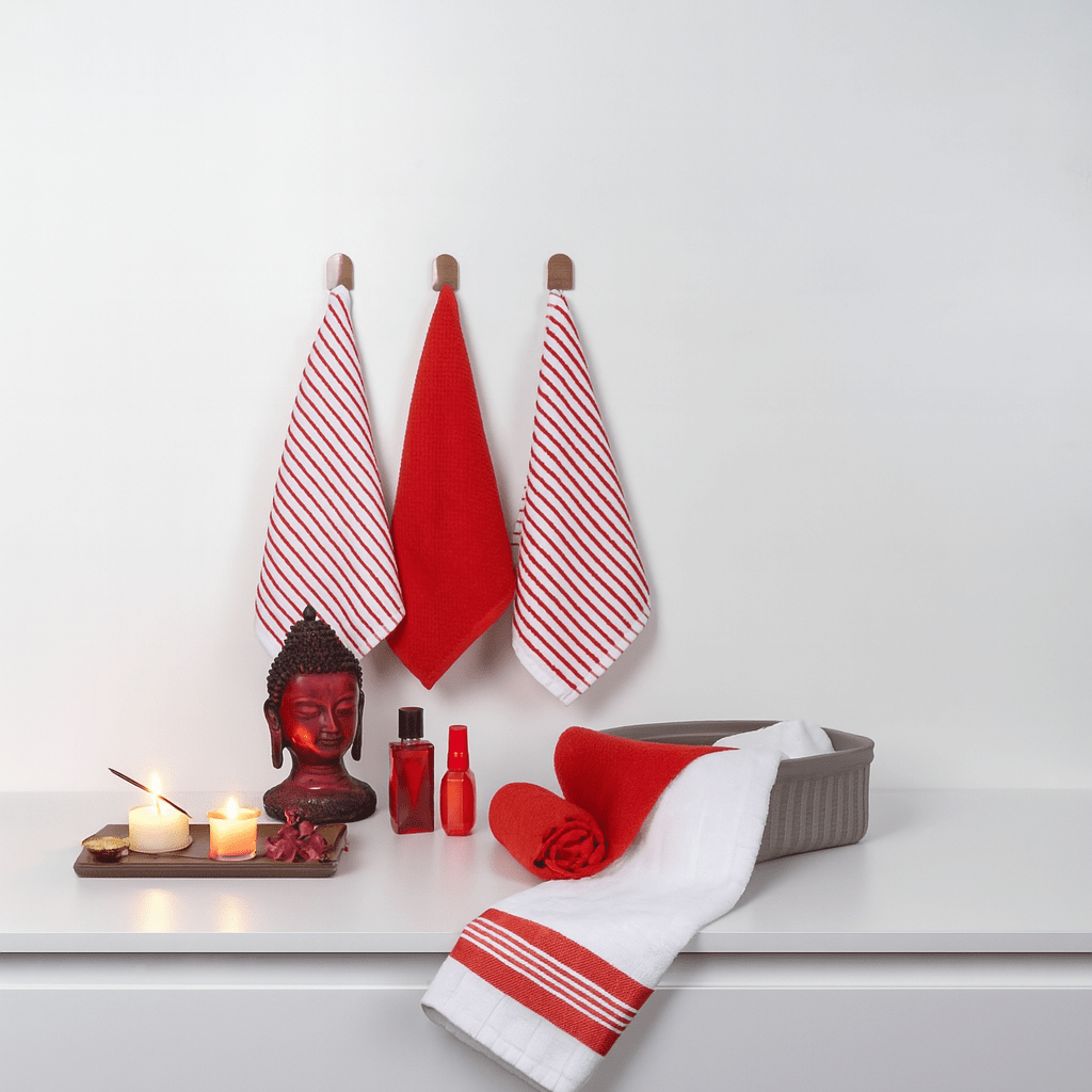 Ketchup Rush Assorted Terry Towels – (Set/5)