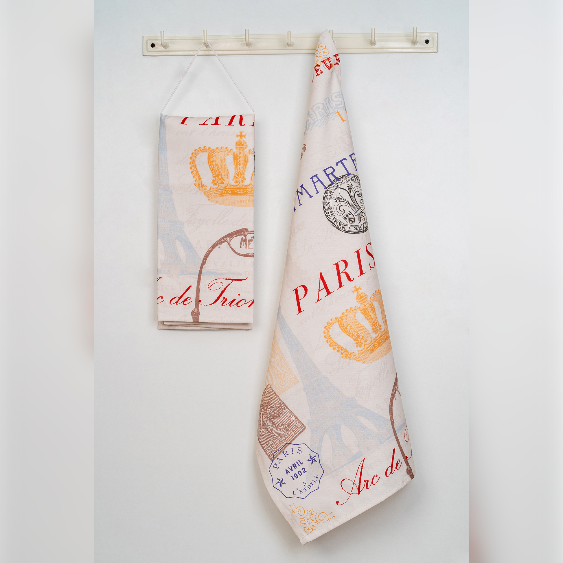Paris Digital Printed Kitchen Towel-(Set/2)