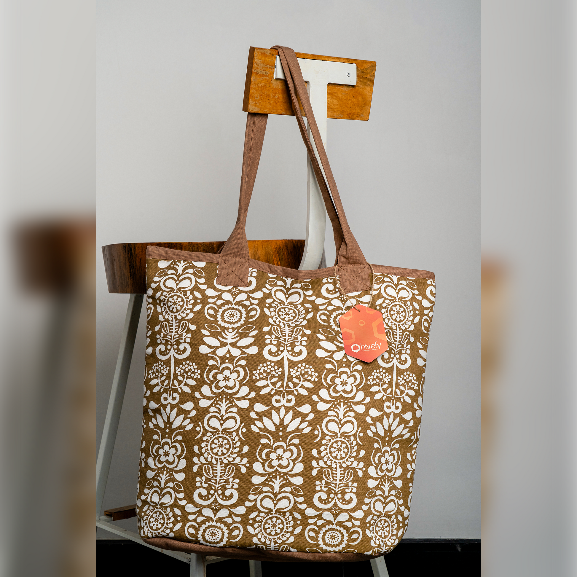 Floral Fusion Tote Bag