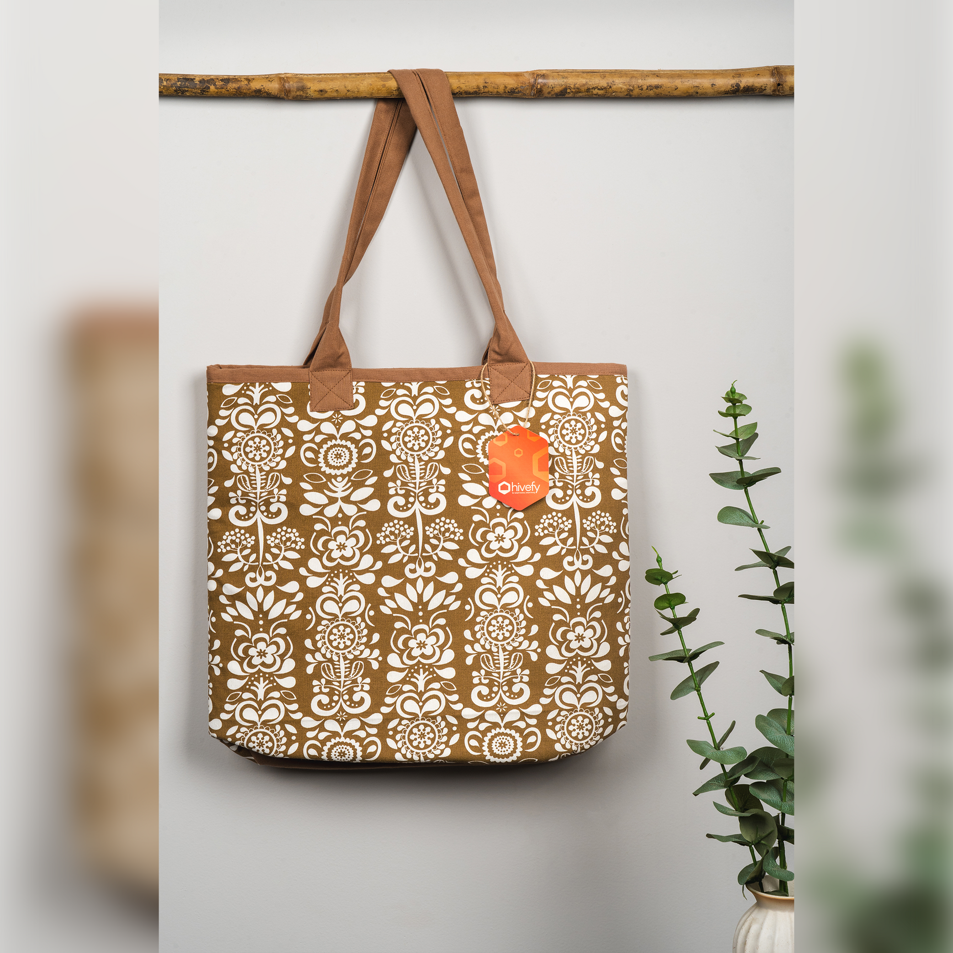 Floral Fusion Tote Bag