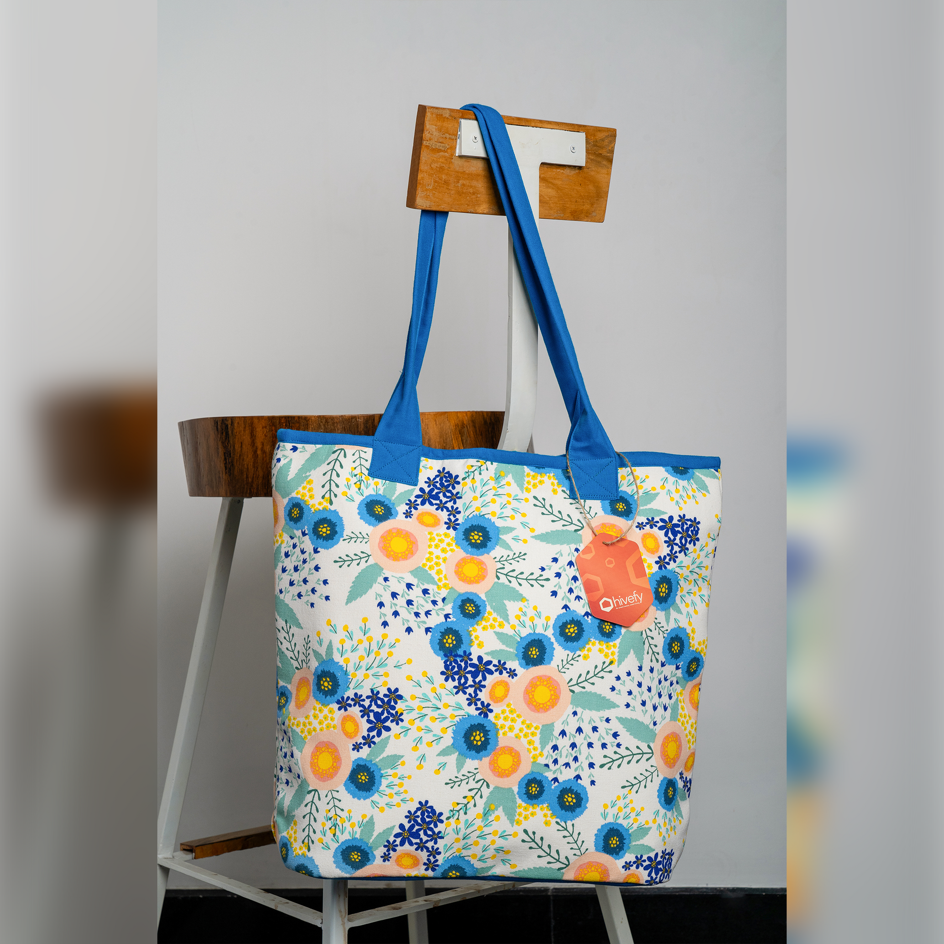 Floral Breeze Tote Bag