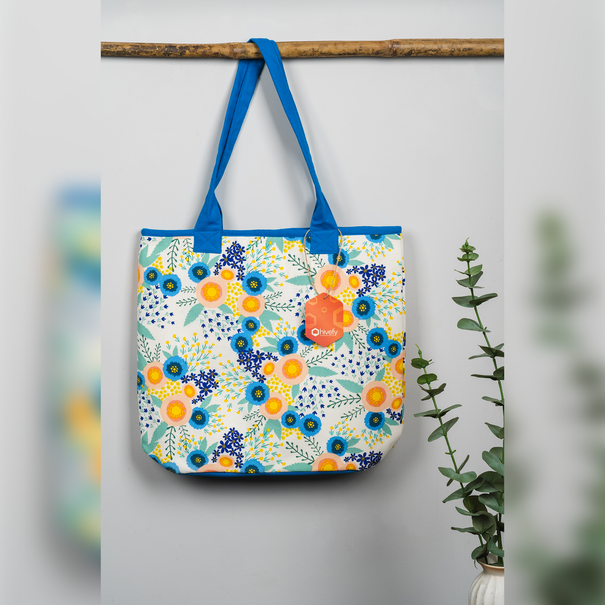 Floral Breeze Tote Bag