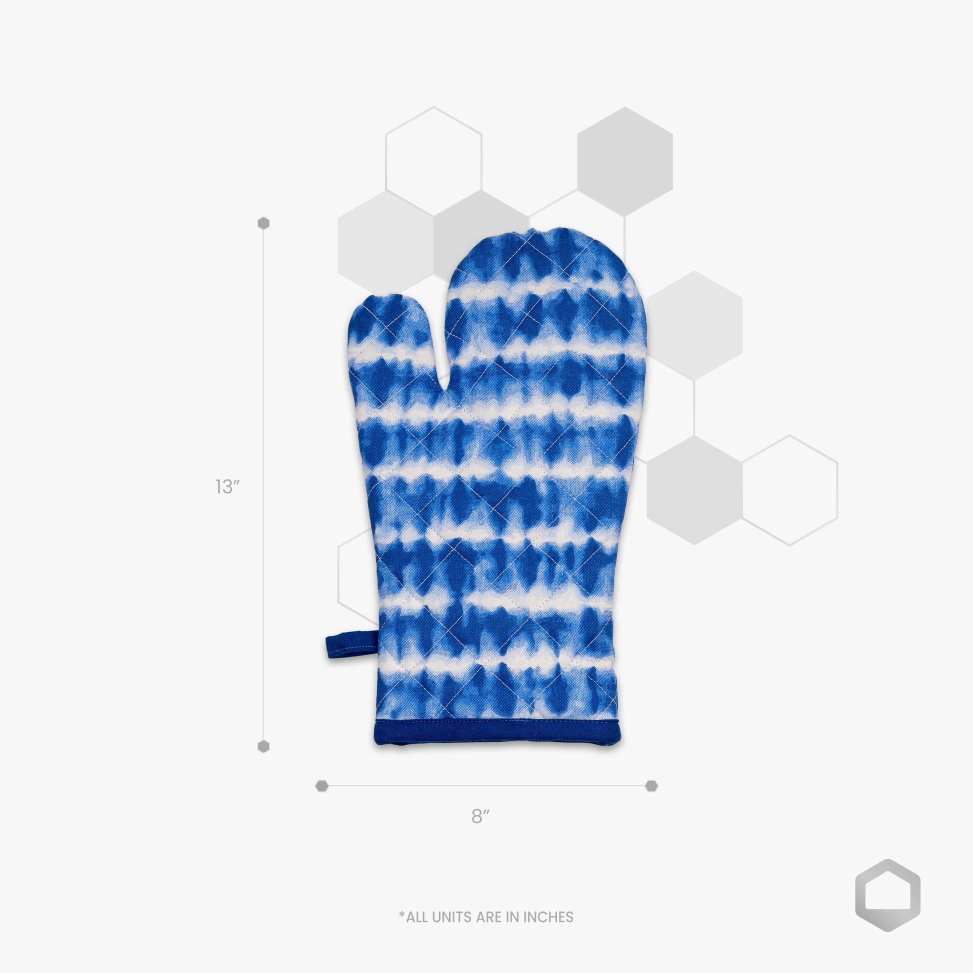 Iceberg Printed Apron+Pot holder+Glove Combo -(Set/1+1+1)