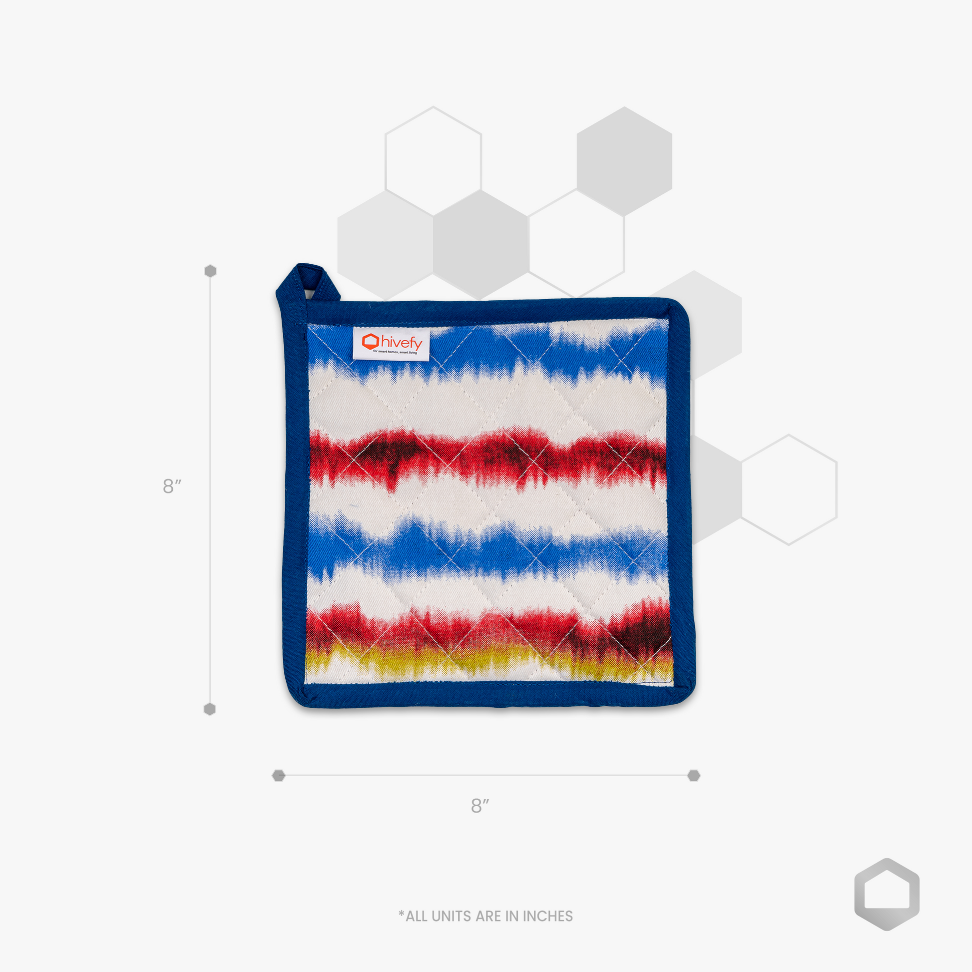 Tempest Printed Pot holder-(Set/2)