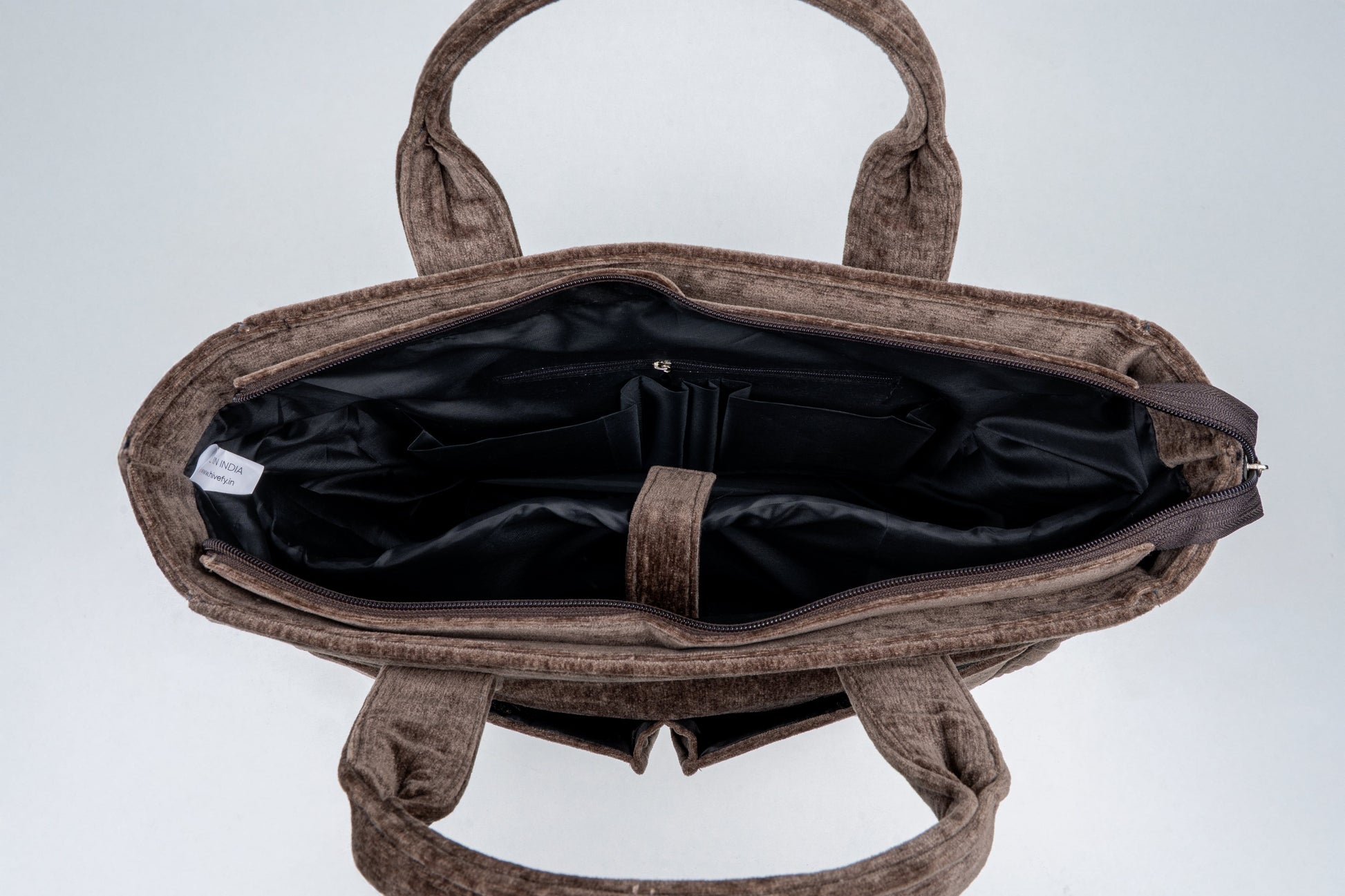 Bronze Velvet Signature Unisex Office Bag with Laptop Compartment