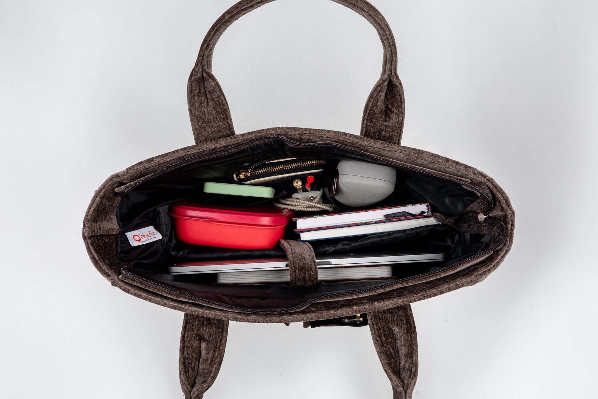 Bronze Velvet Signature Unisex Office Bag with Laptop Compartment