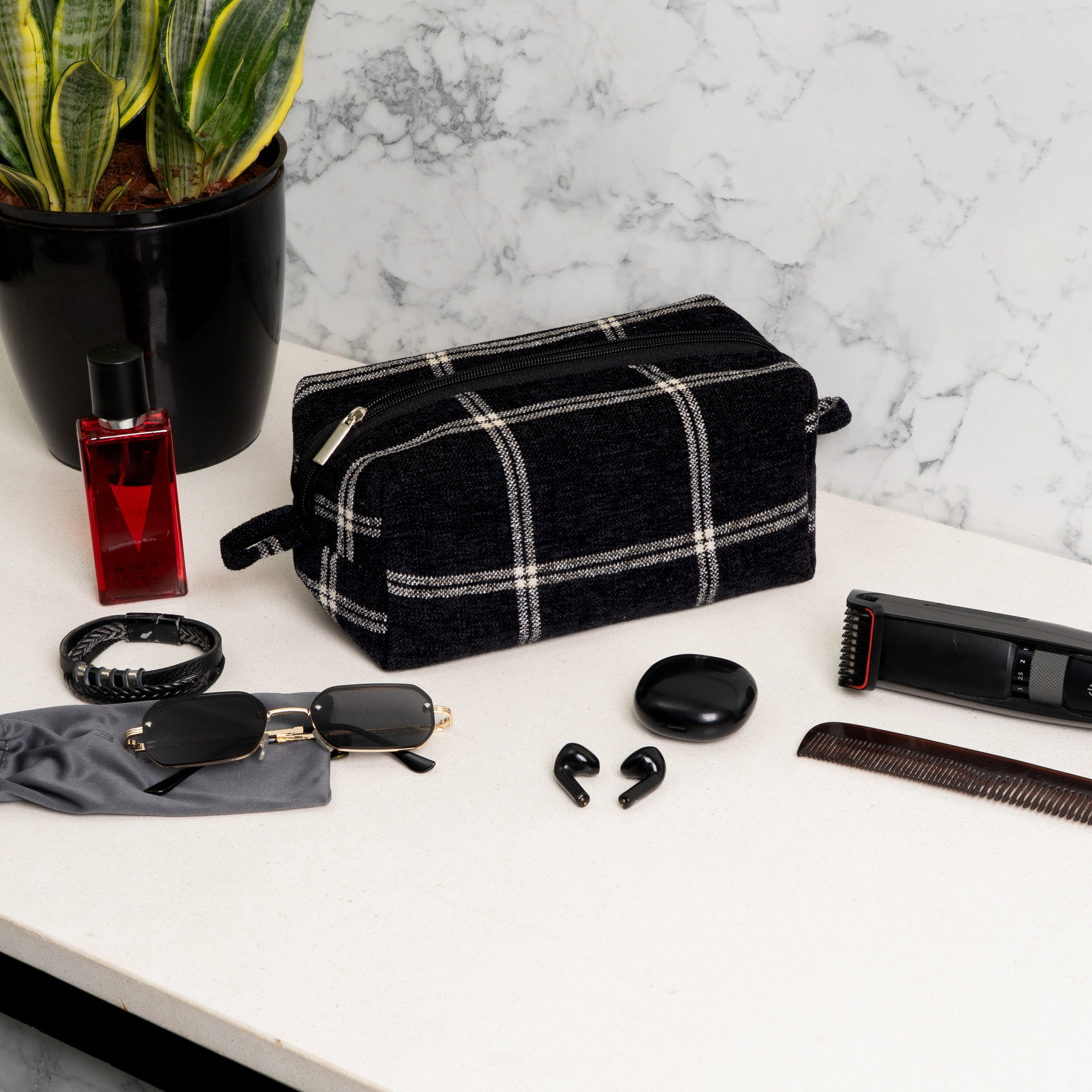 Eclipse Squares Utility Pouch - Multi-Purpose Organizer (1 Pc)