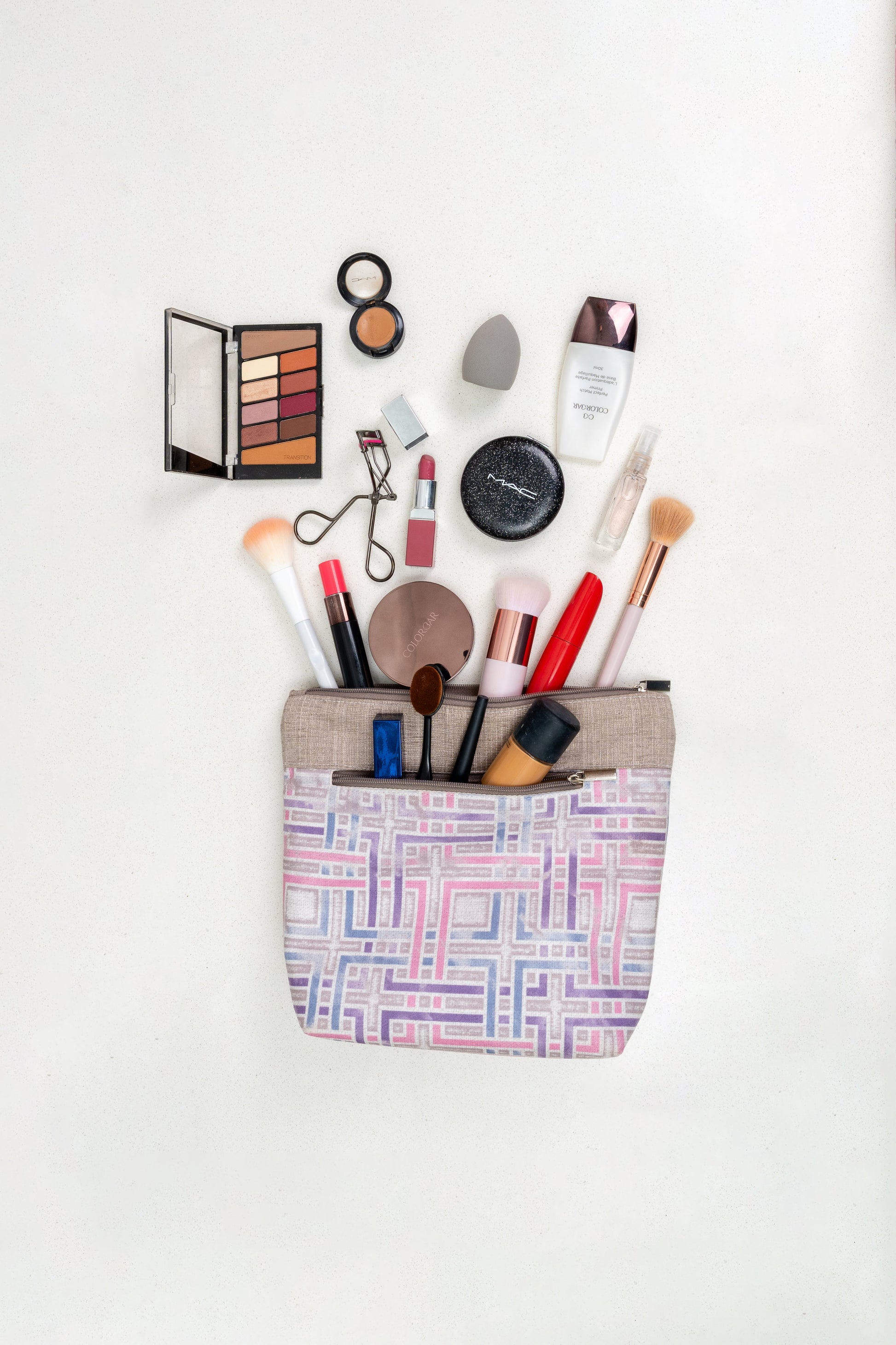 Lavender Maze Multi-Purpose Travel pouches Set of 3 Pouches