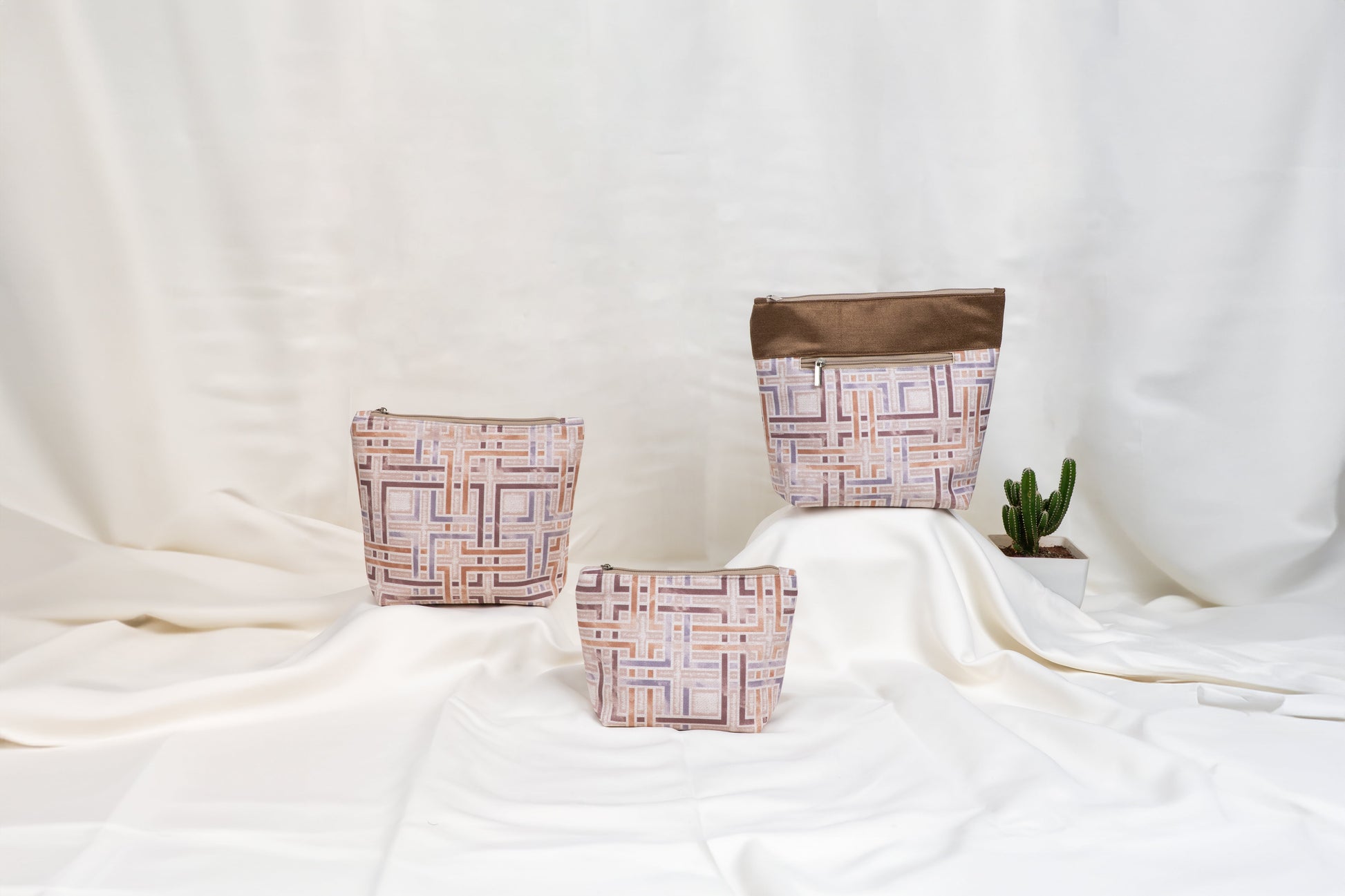 Amber Maze Multi-Purpose Travel pouches Set of 3 Pouches