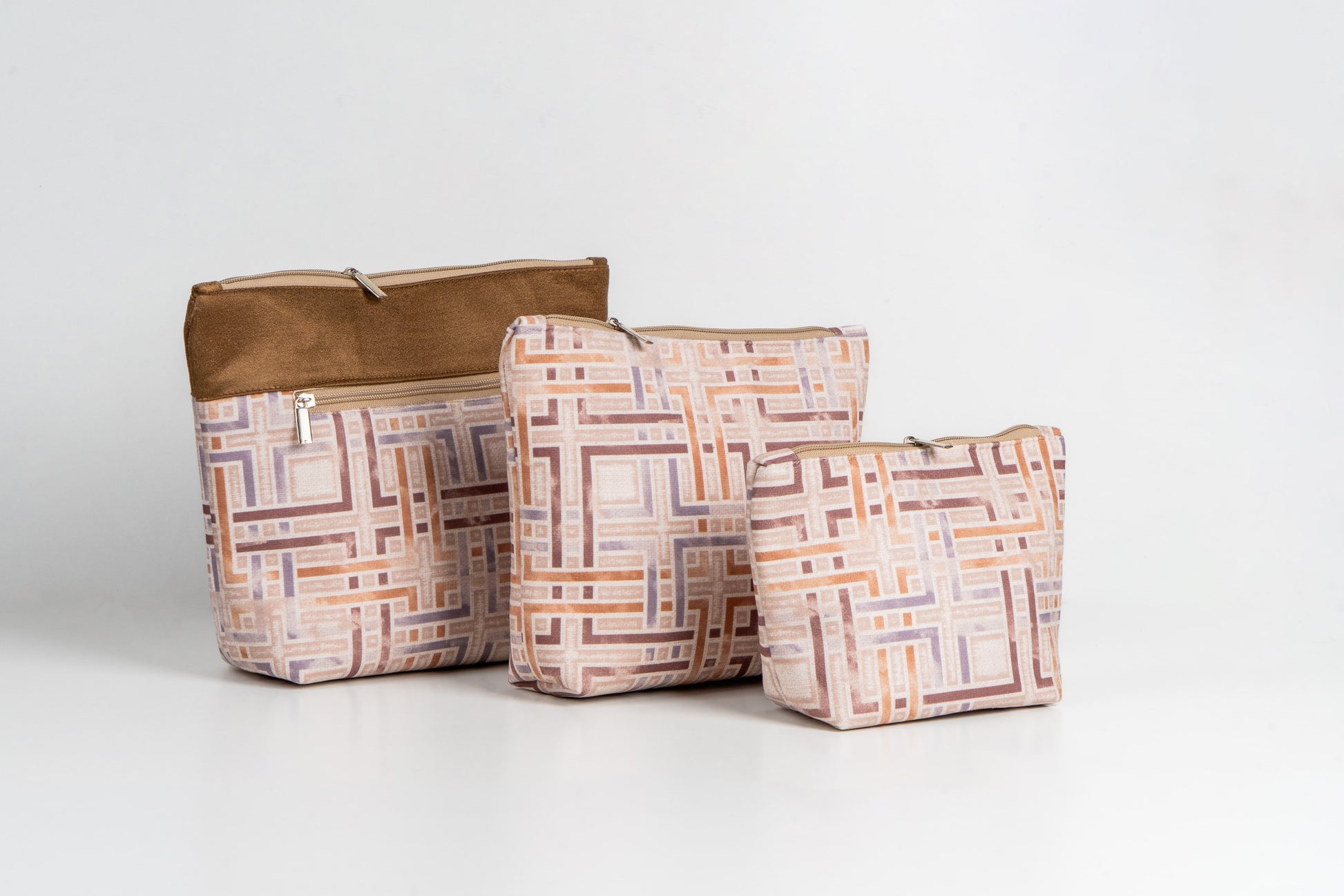 Amber Maze Multi-Purpose Travel pouches Set of 3 Pouches