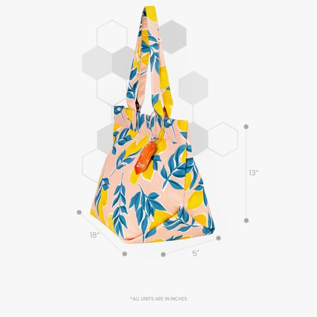 Lemon Orchid – Water Repellent Tote Bag