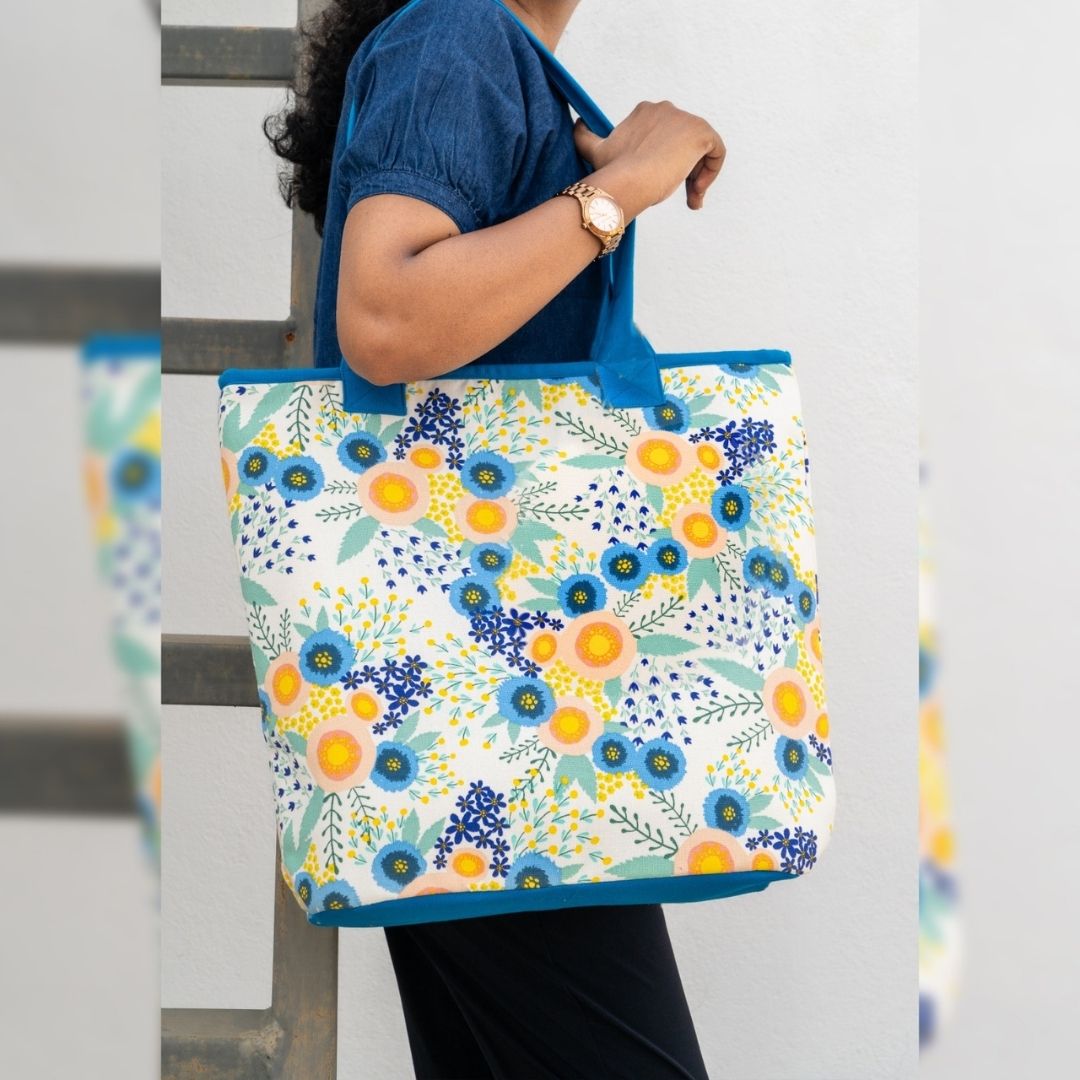 Floral Breeze Tote Bag