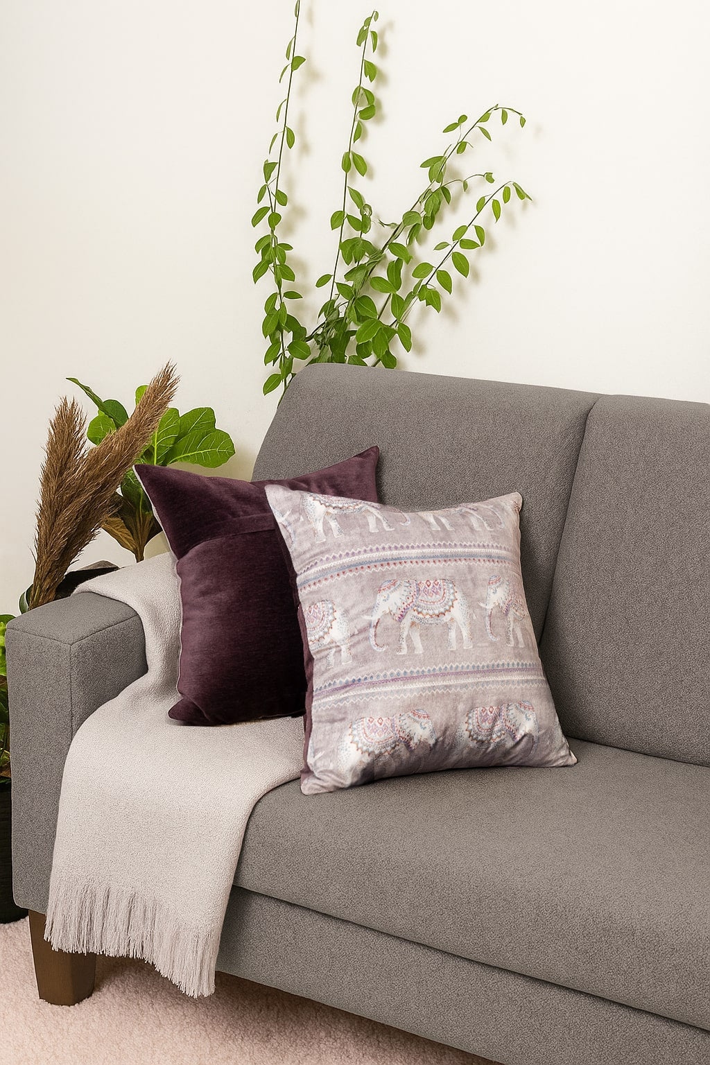 Tusk ki Jhalak Cushion Covers – Set of 2 (18" x 18")