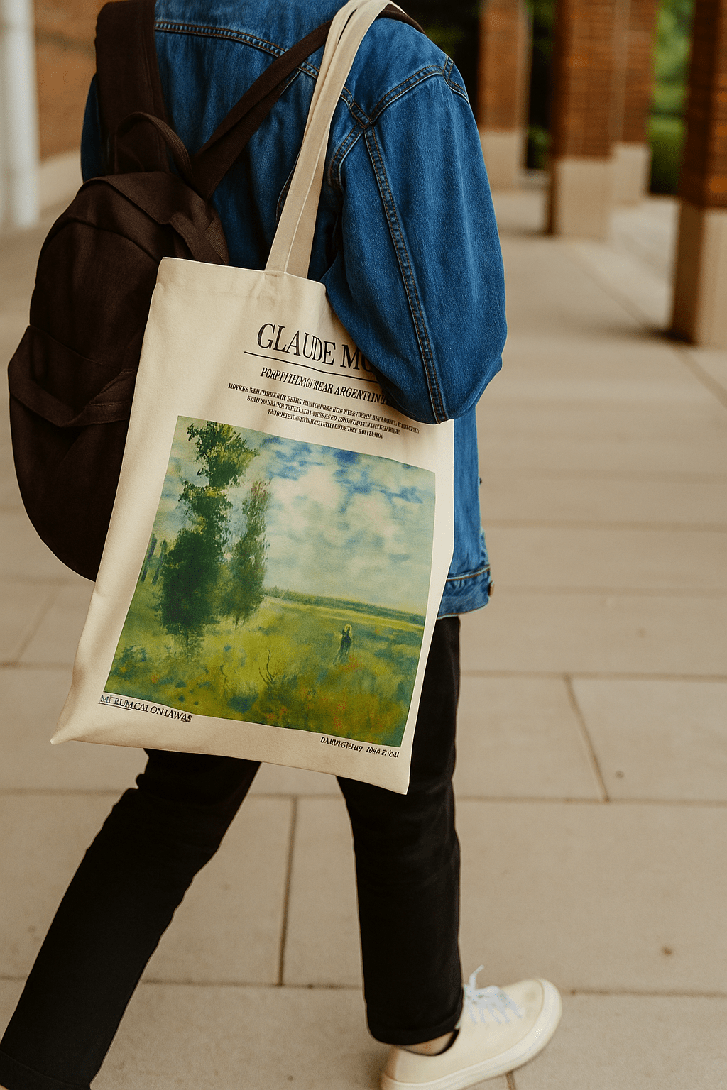 Poppy Fields Small Tote Bag