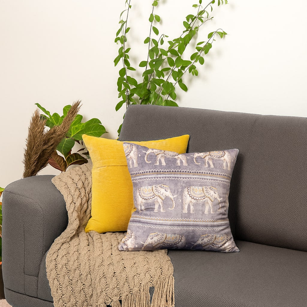 Tusk ki Roshni Cushion Covers – Set of 2 (18" x 18")