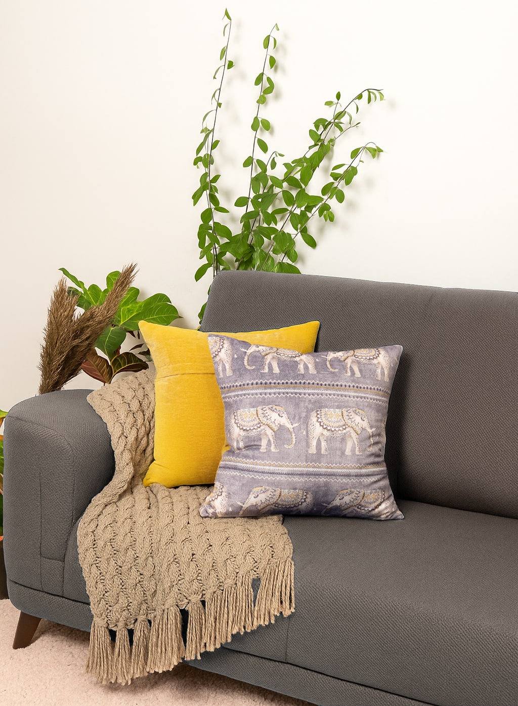 Tusk ki Roshni Cushion Covers – Set of 2 (18" x 18")