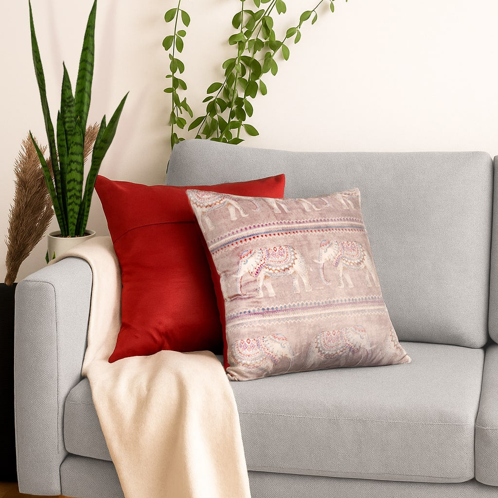 Tusk ki Shaan Cushion Covers – Set of 2 (18" x 18")