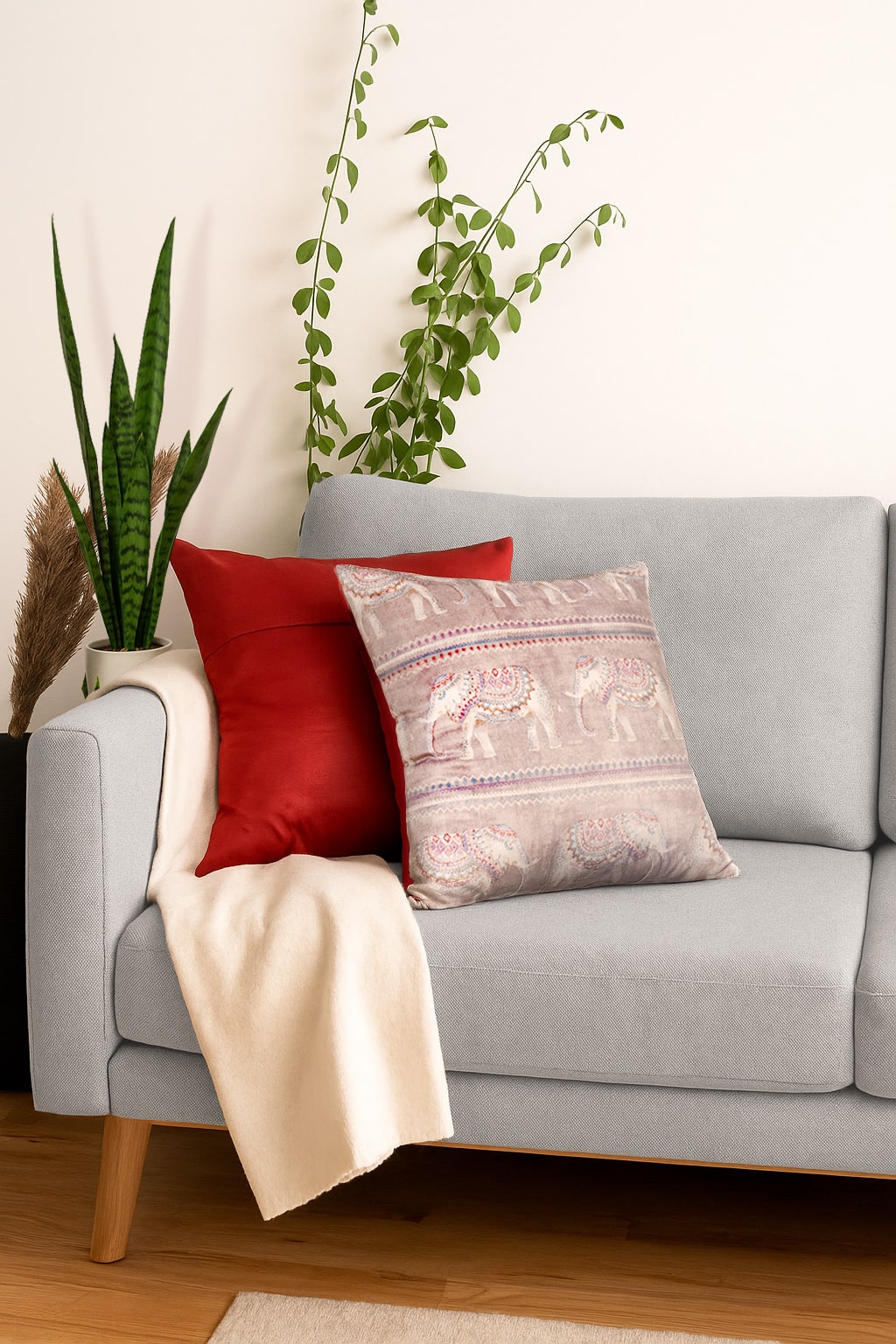 Tusk ki Shaan Cushion Covers – Set of 2 (18" x 18")