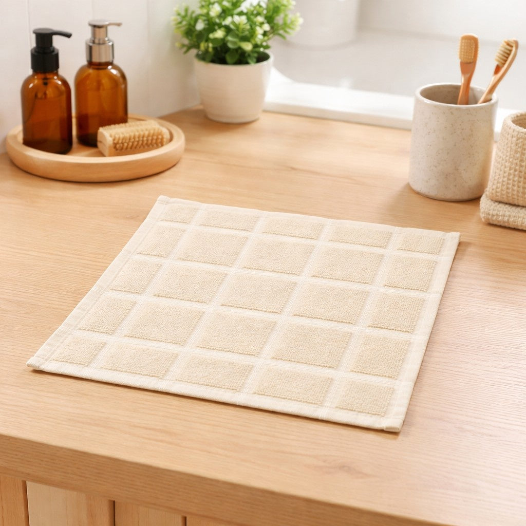 Buttermelt Dobby Checks Napkins -(set/12)