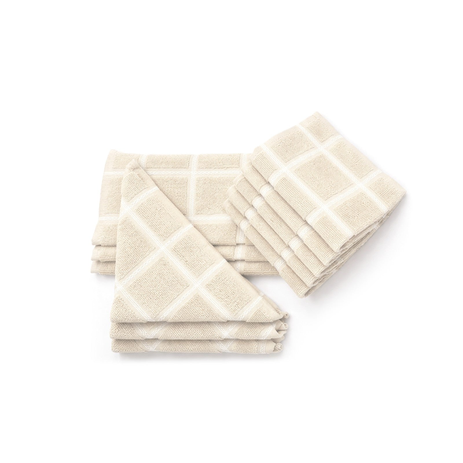 Buttermelt Dobby Checks Napkins -(set/12)