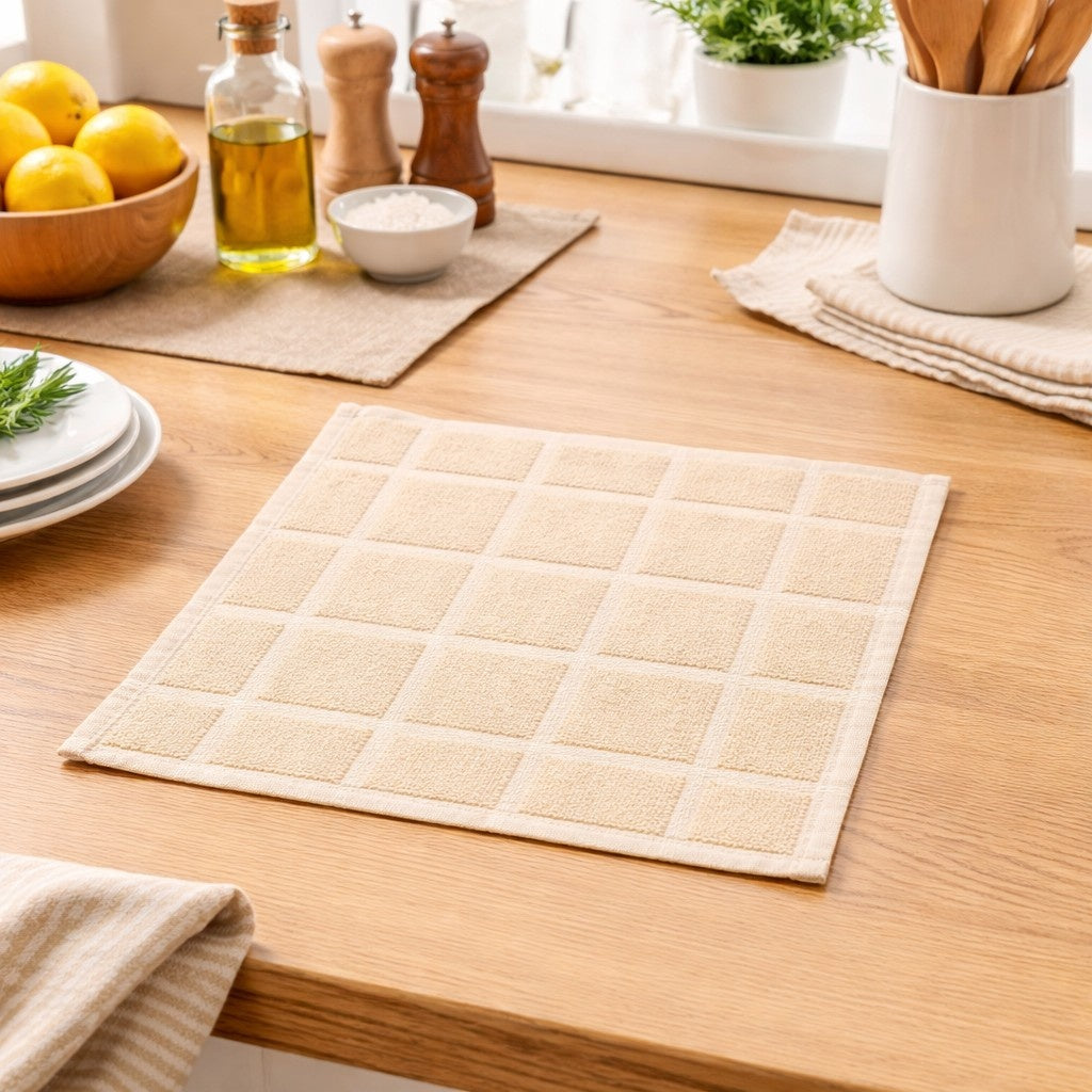Dunelet Dobby Checks Napkins -(set/12)