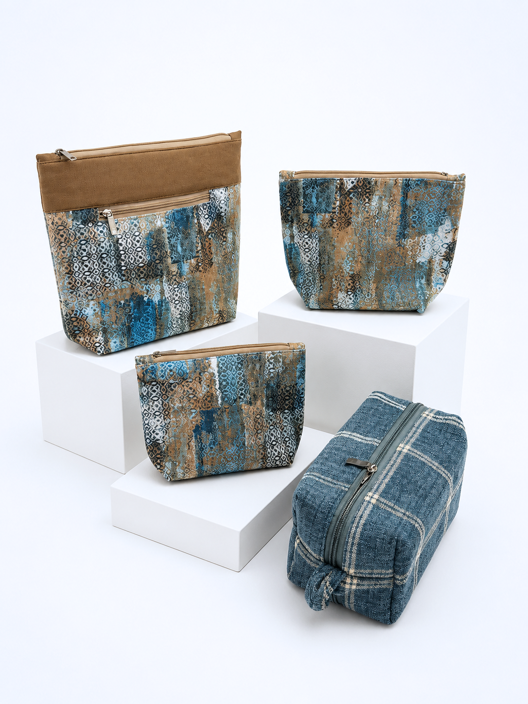 Turbulence & Bermuda Squares Set of 4 Pouch Combo