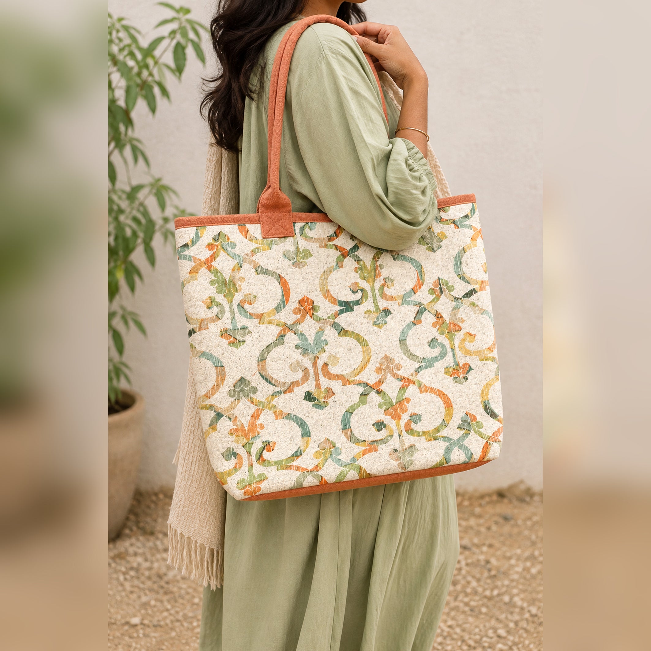 Garden scroll - XL Tote Bag
