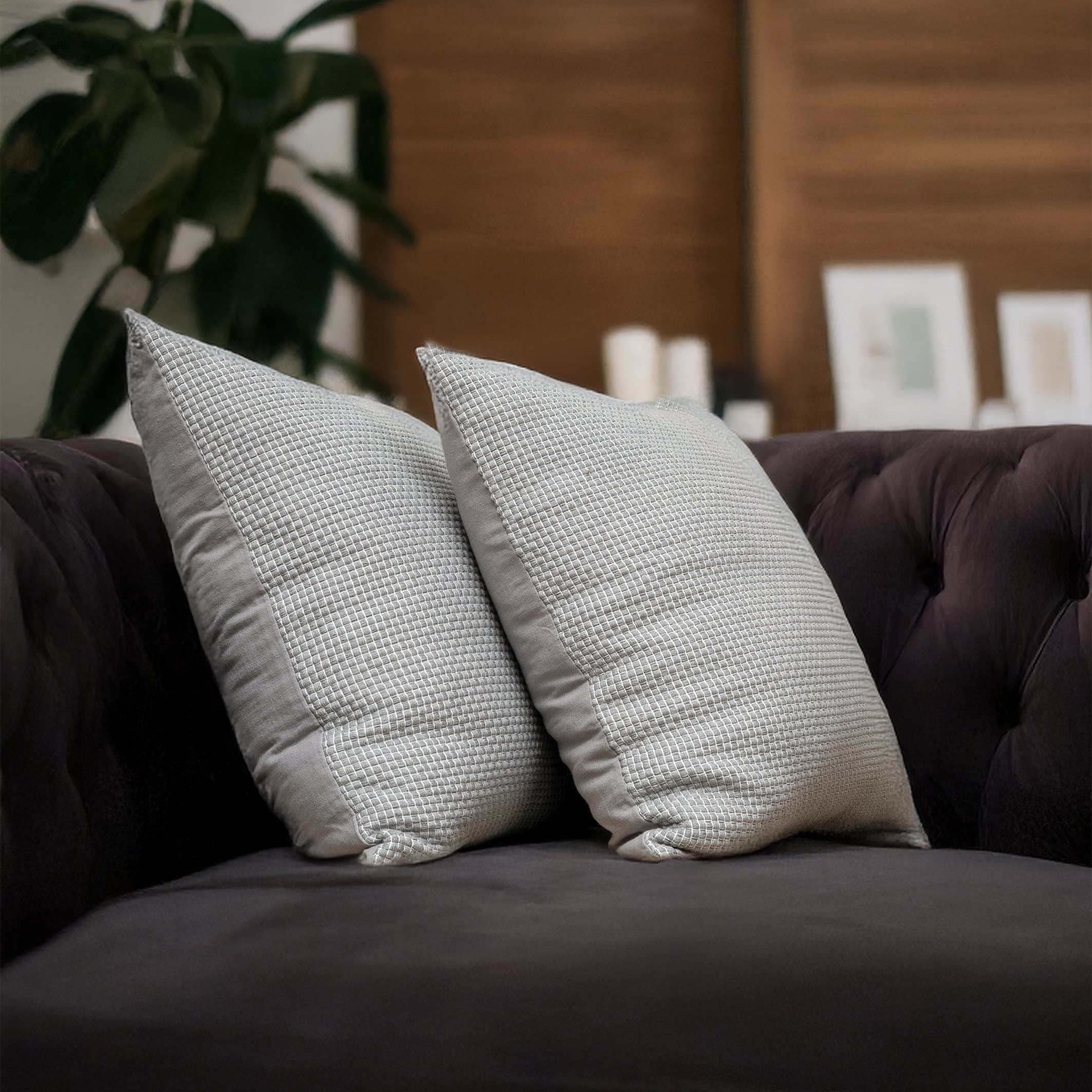 Space Grey Cushion Covers - Set Of 2 (20" x 20")