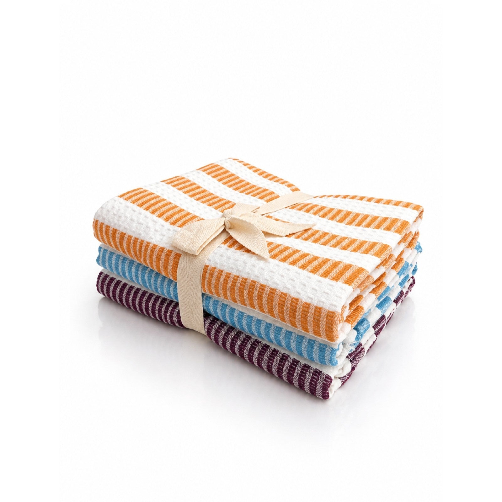 Festival Drift - Honeycomb Stripe Bath Towels-(Set/3)