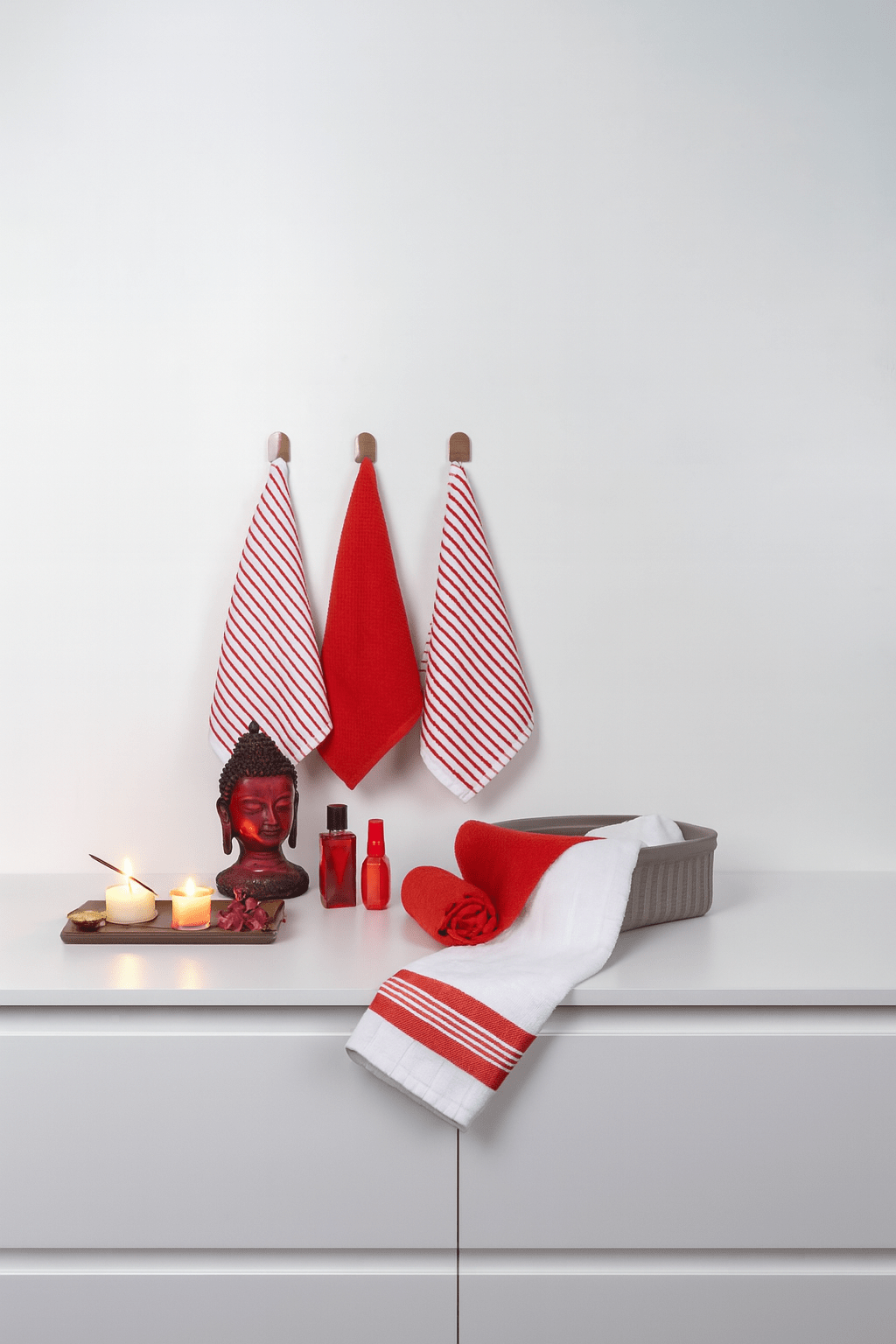 Ketchup Rush Assorted Terry Towels – (Set/5)