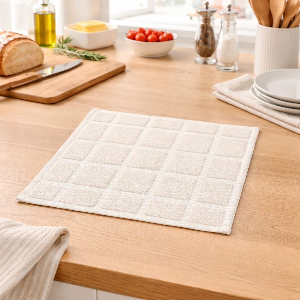 Milque Dobby Checks Napkins -(set/12)