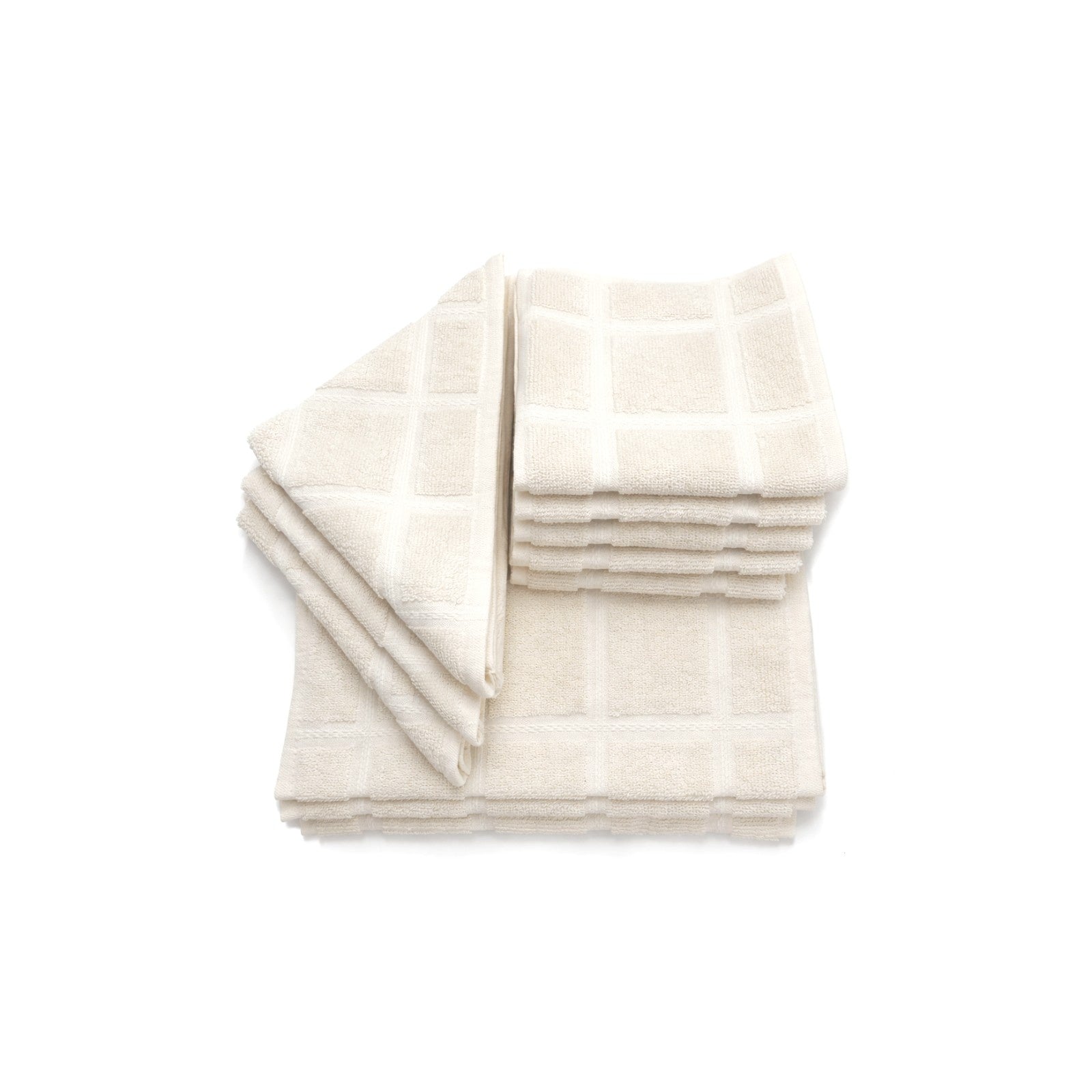 Milque Dobby Checks Napkins -(set/12)