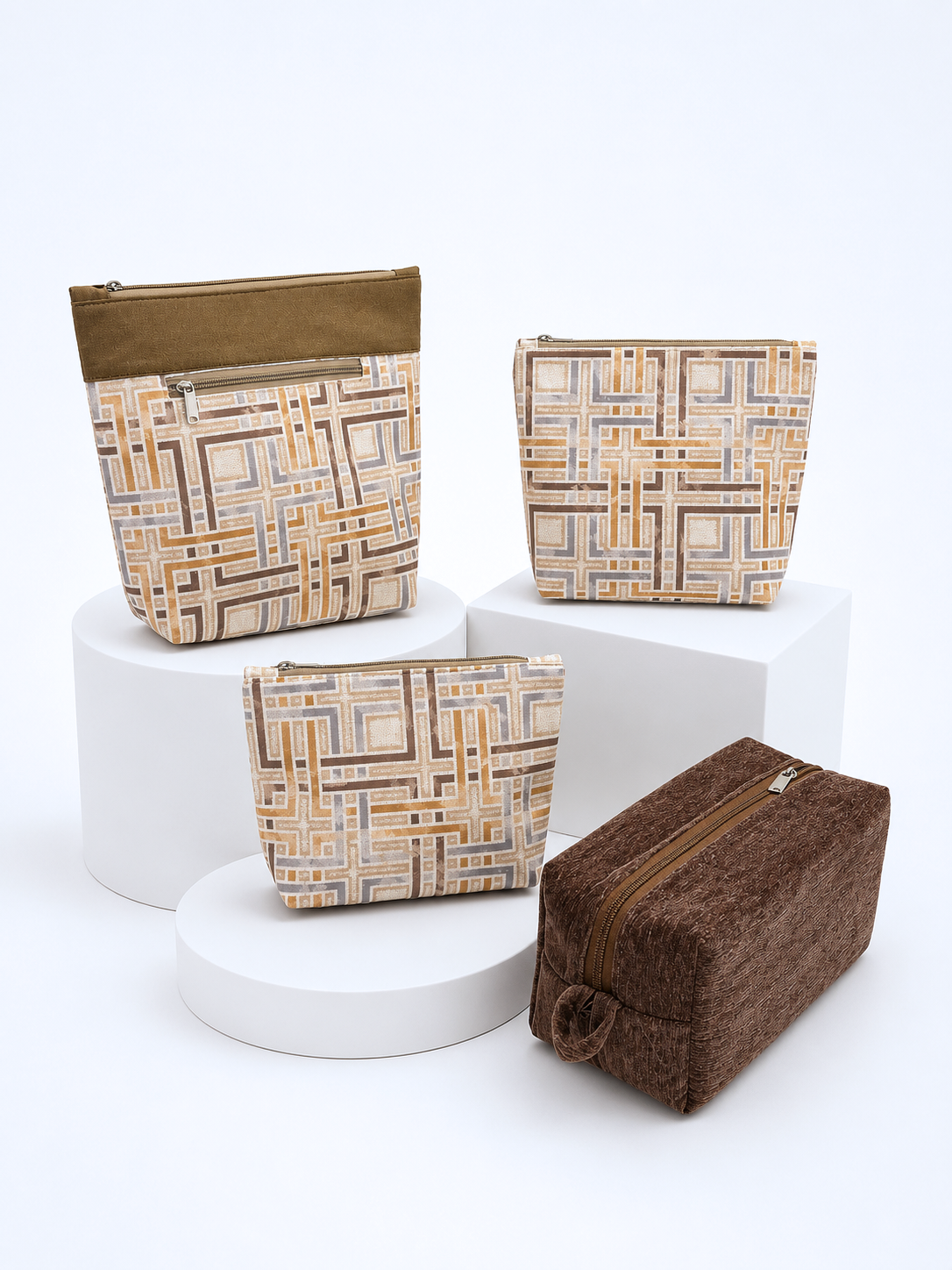 Amber Maze & Rocky Velvet Set of 4 Pouch Combo