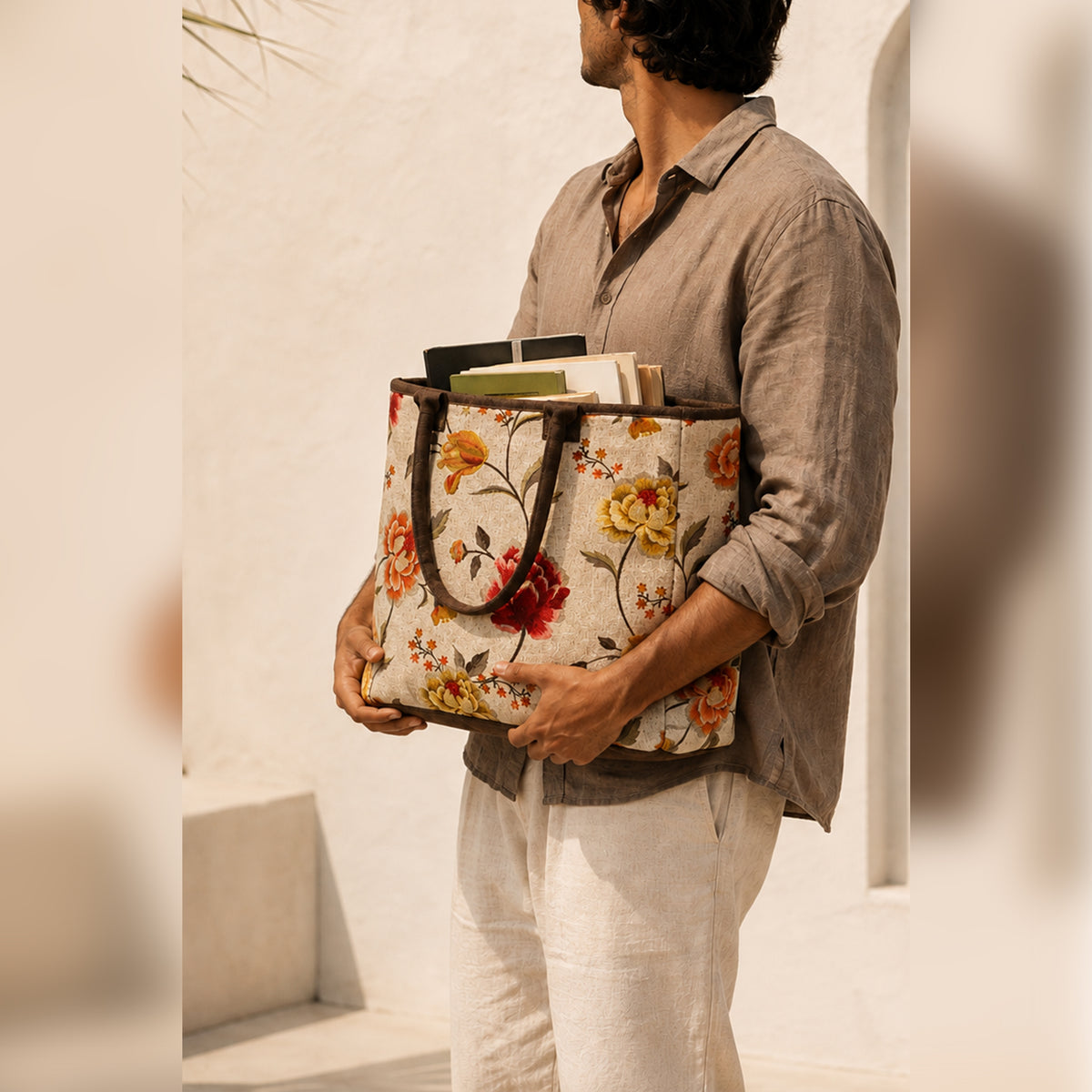 Sunset Flora - XL Tote Bag