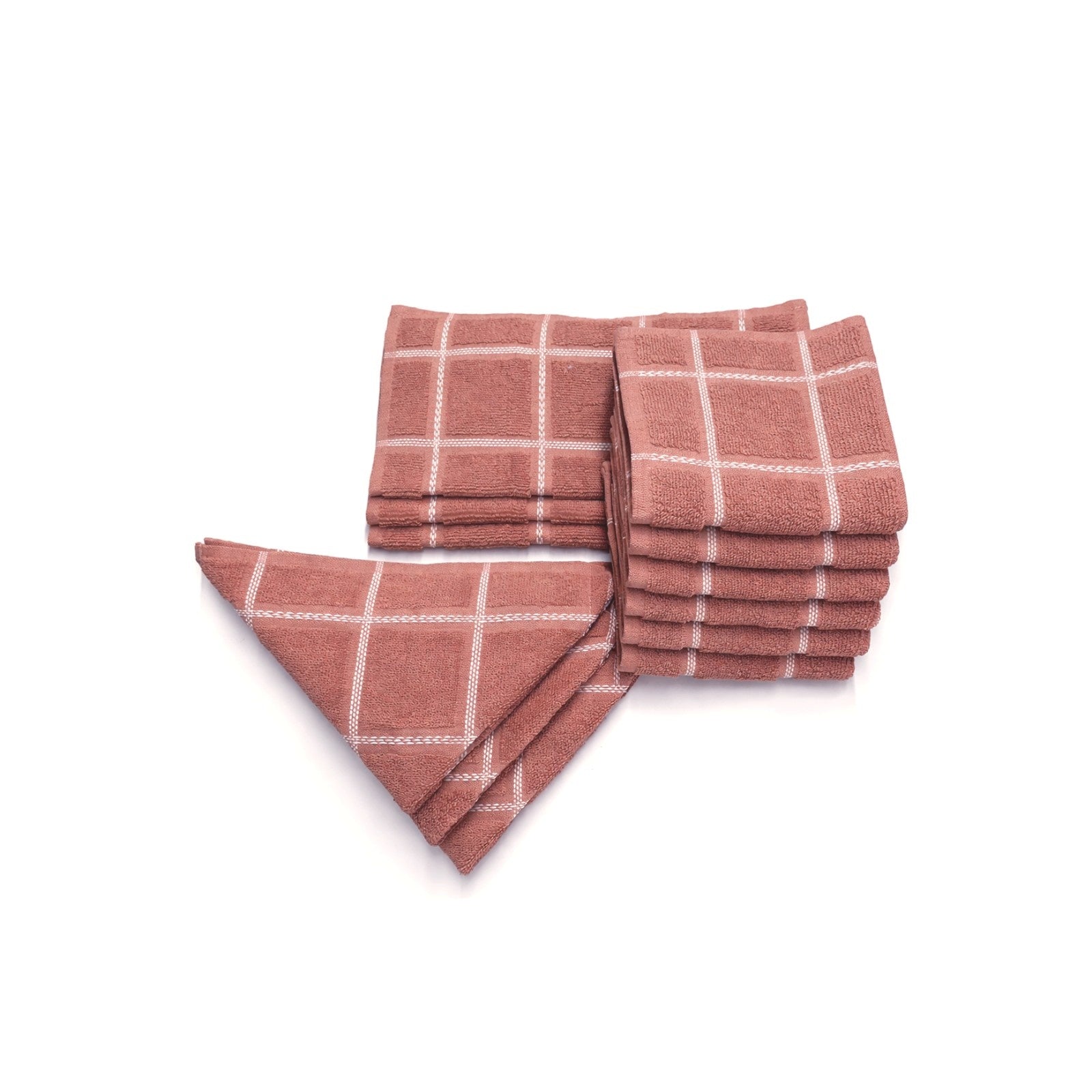 Rustiva Dobby Checks Napkins -(set/12)
