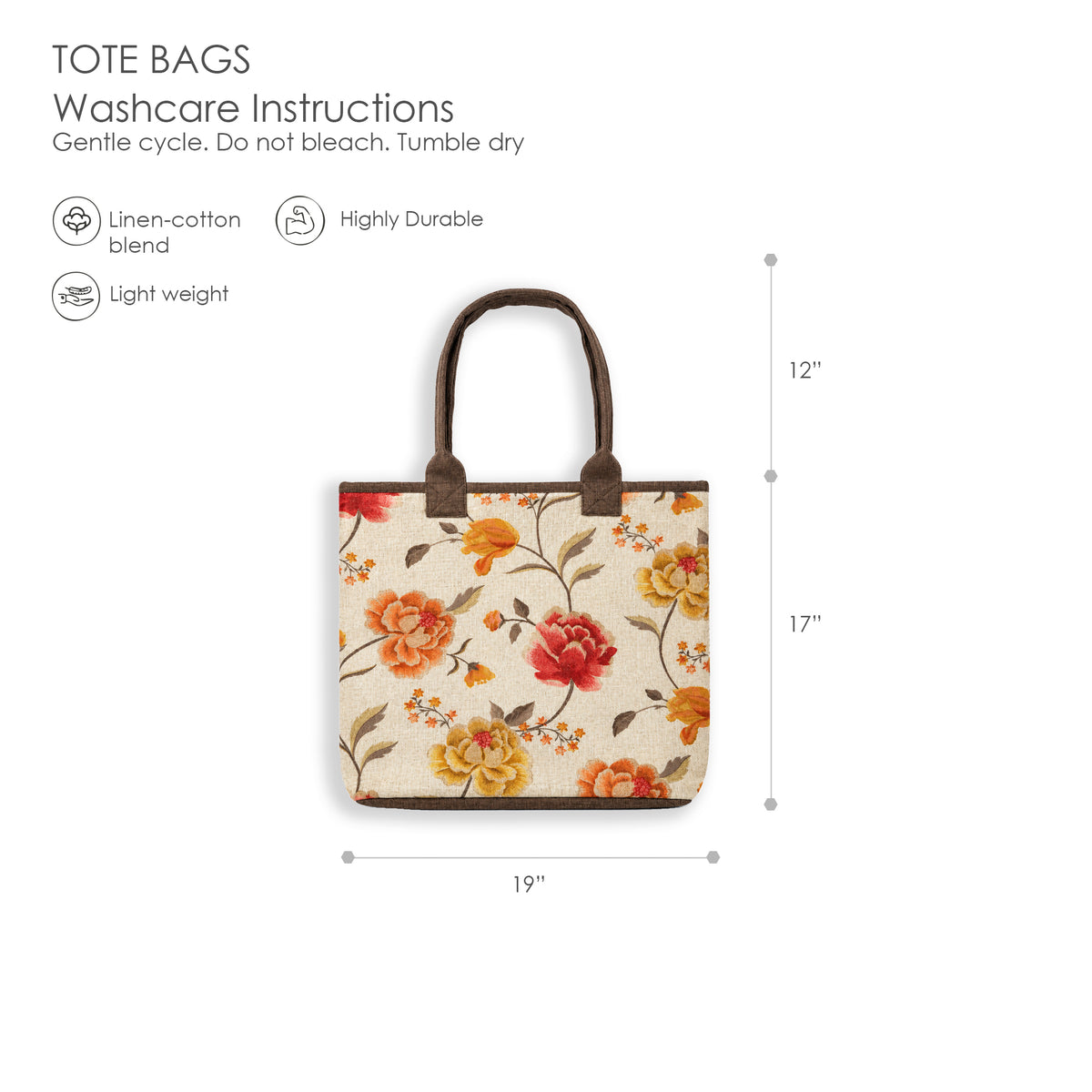 Sunset Flora - XL Tote Bag