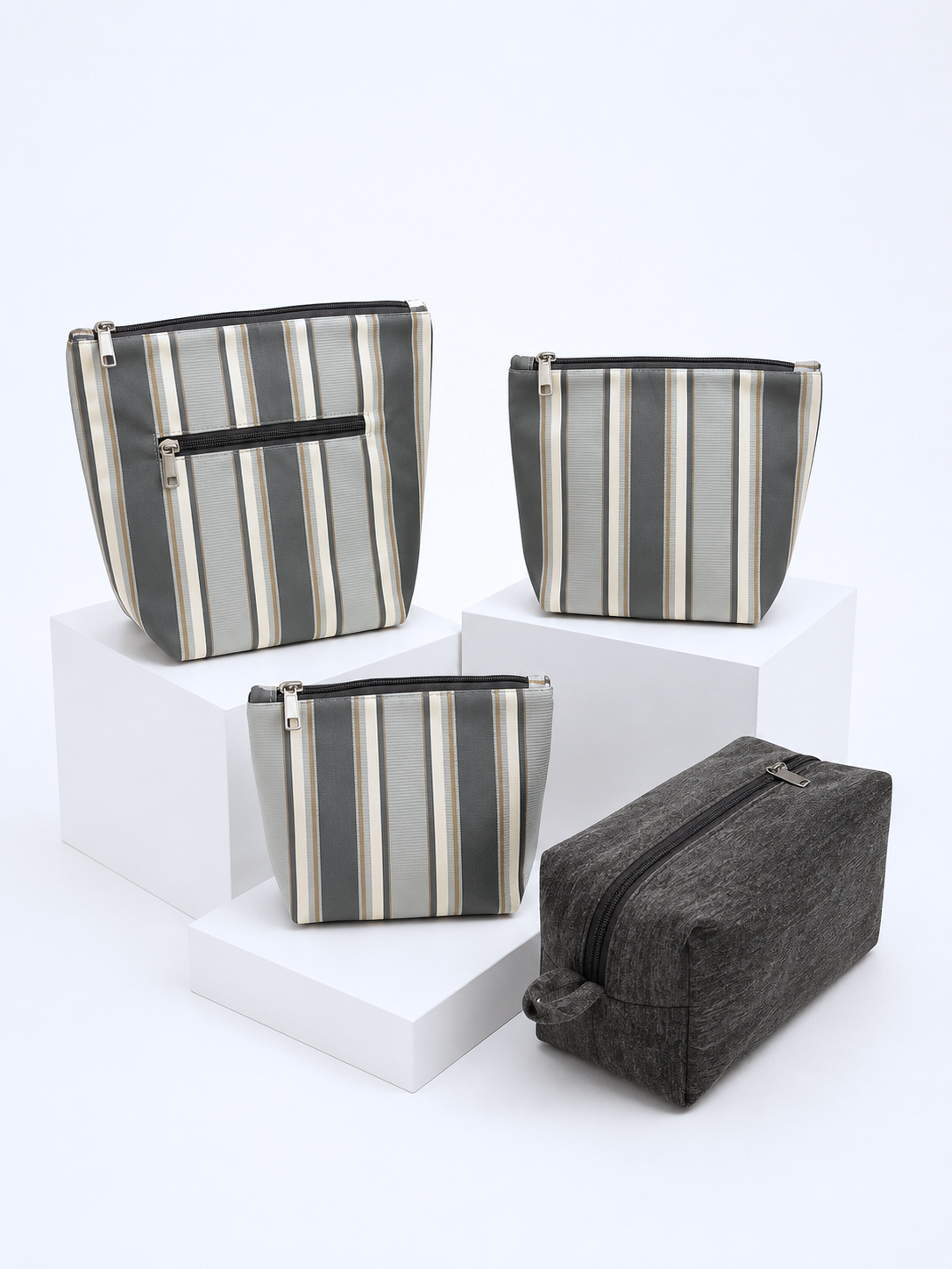 Svelte Luxe & Black Velvet Set of 4 Pouch Combo