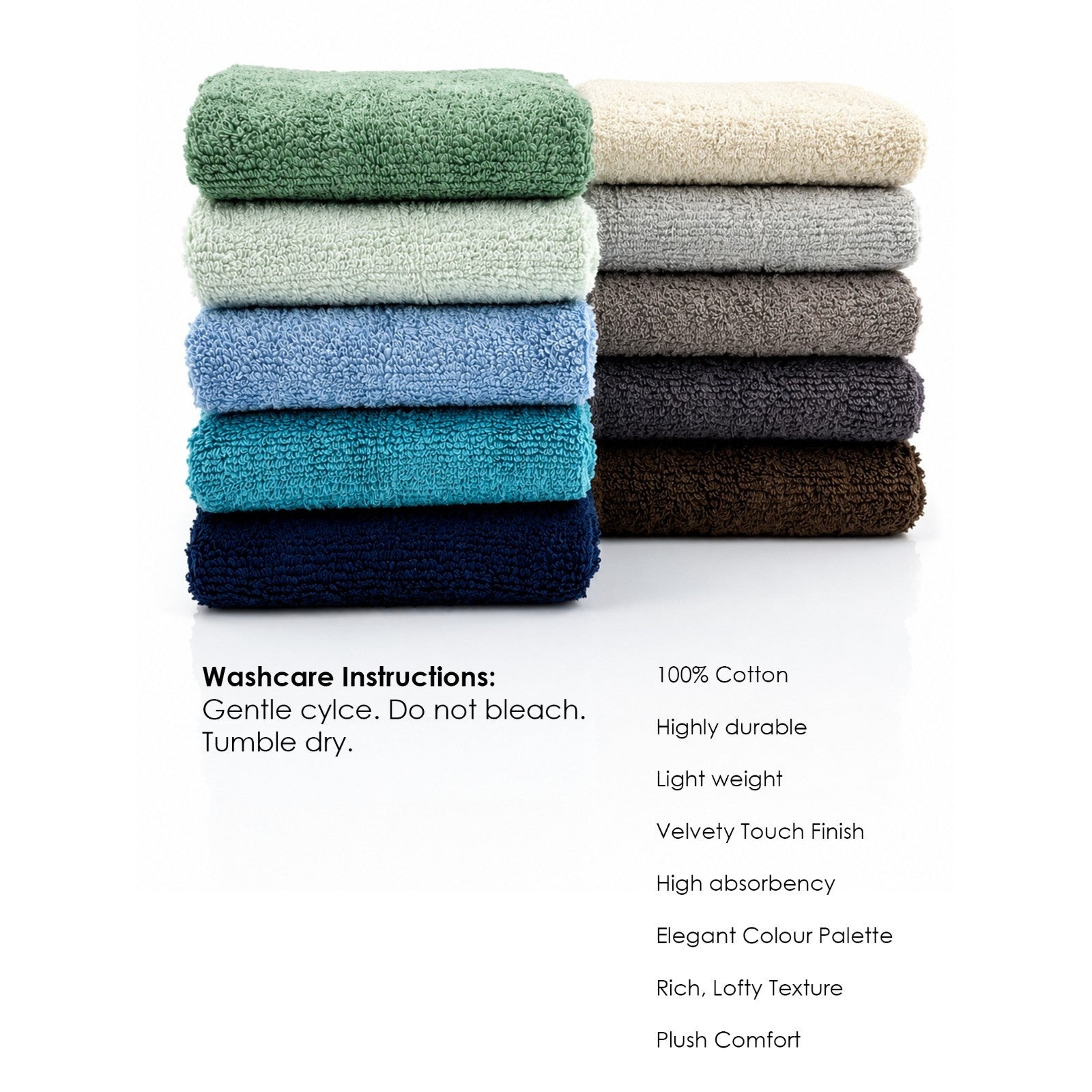 Mocha- Terry Hand / Vanity Towel-(Set/3)