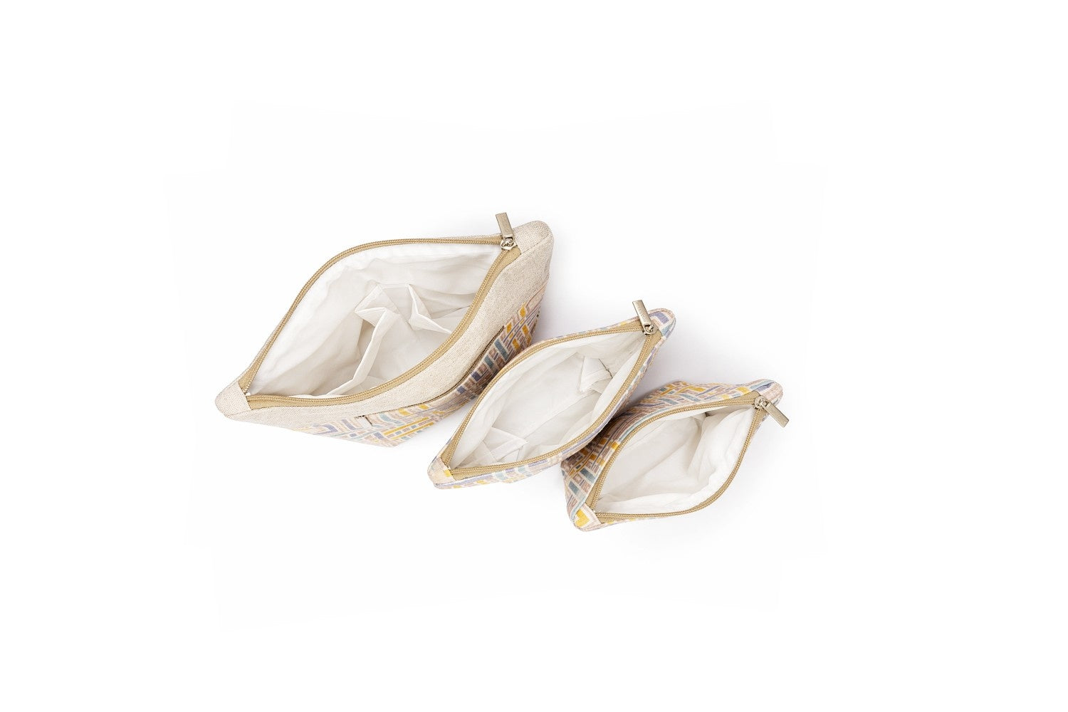 Golden Maze Multi-Purpose Travel pouches Set of 3 Pouches