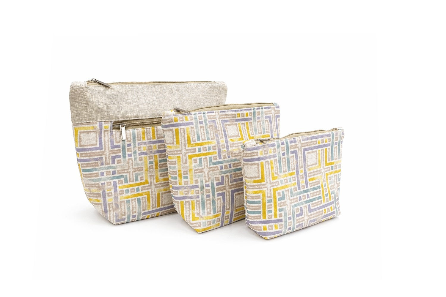 Golden Maze Multi-Purpose Travel pouches Set of 3 Pouches