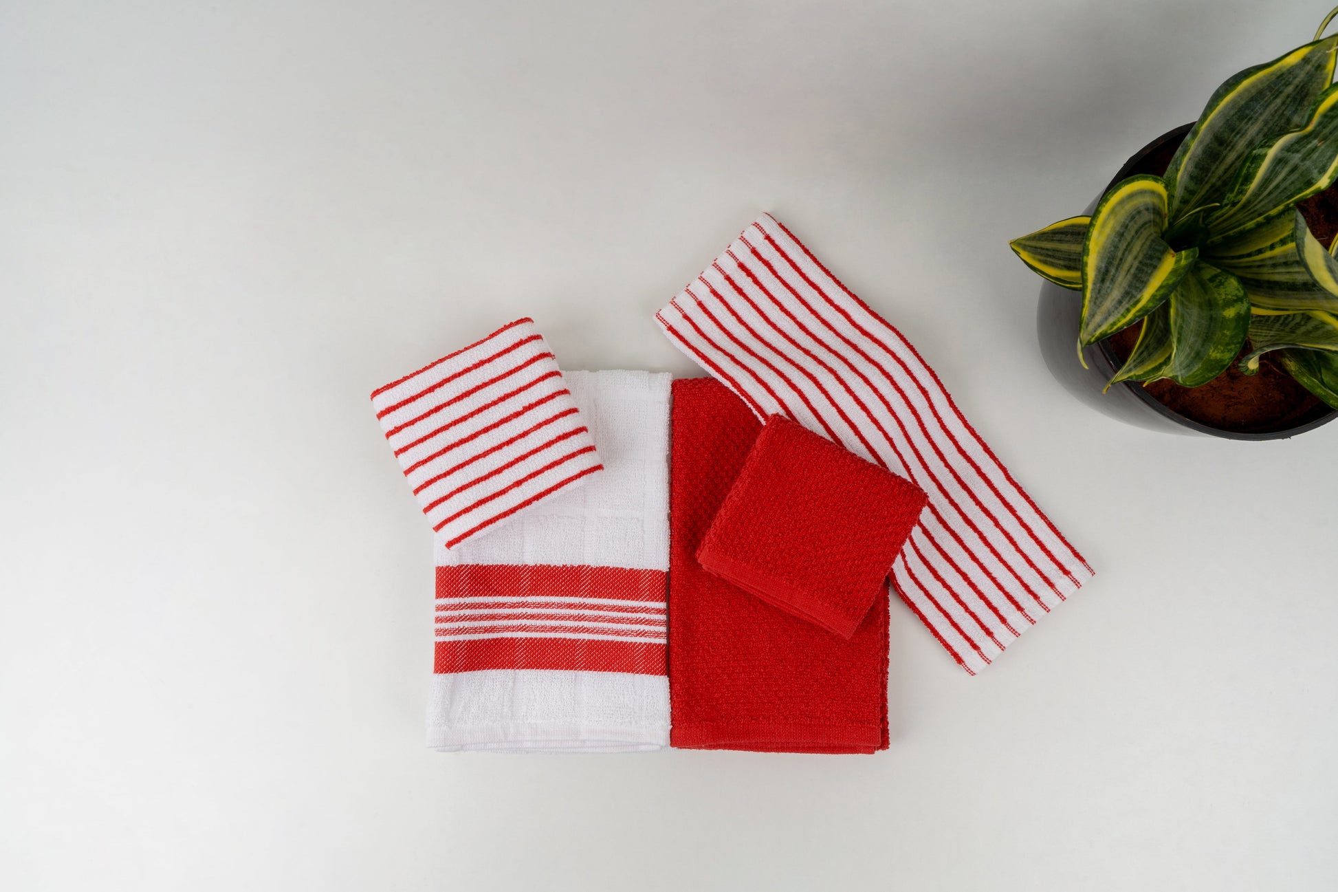Assorted Terry Towels – Ketchup Rush (Set/5)