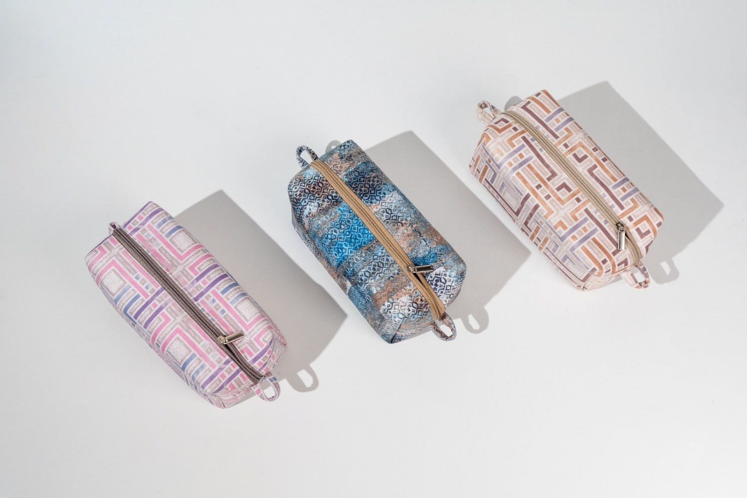 Turbulence, Amber Maze & Lavender Maze Set of 3 Utility Pouch Combo